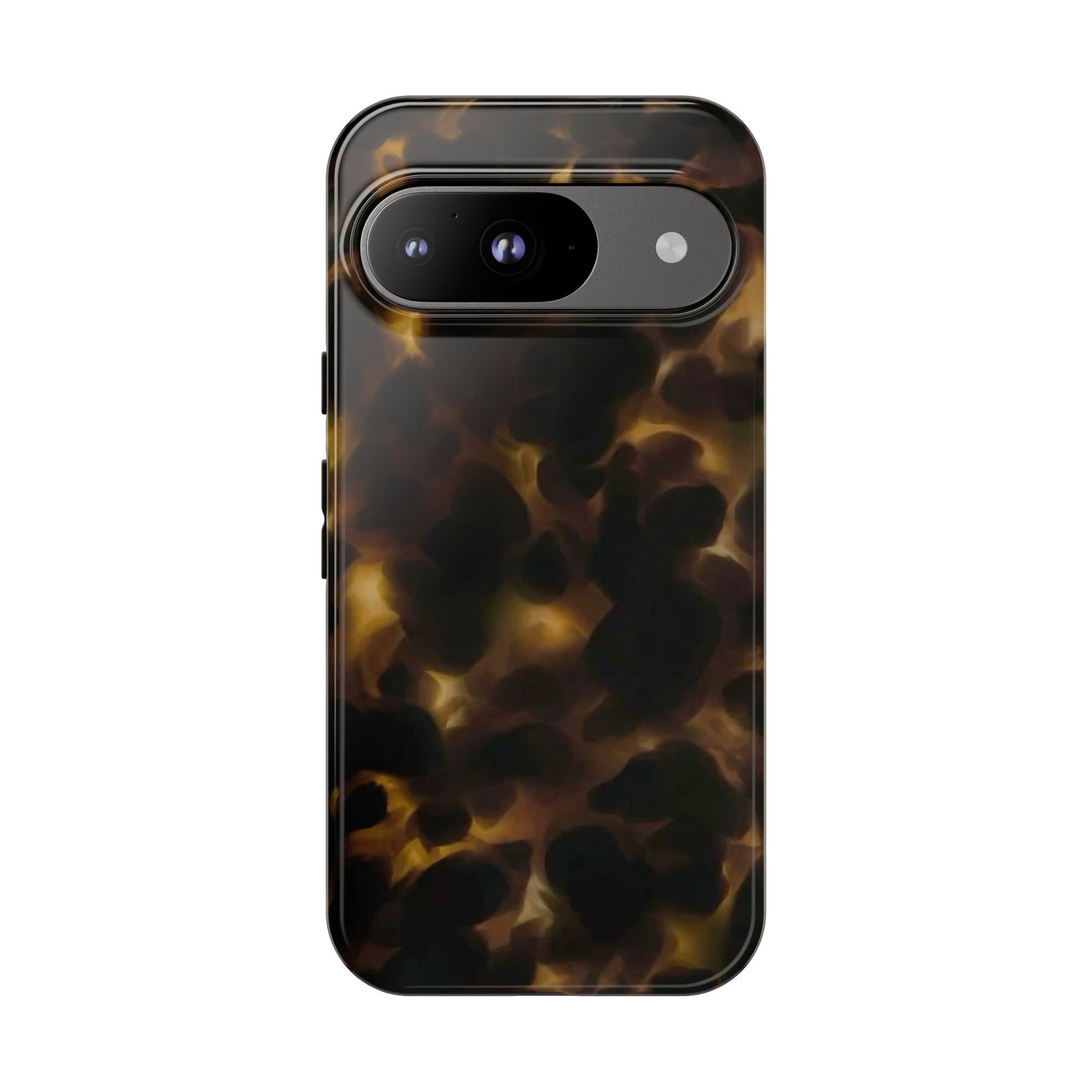 Tortoiseshell Phone Case — Protective Tough Case with Classic Brown Pattern