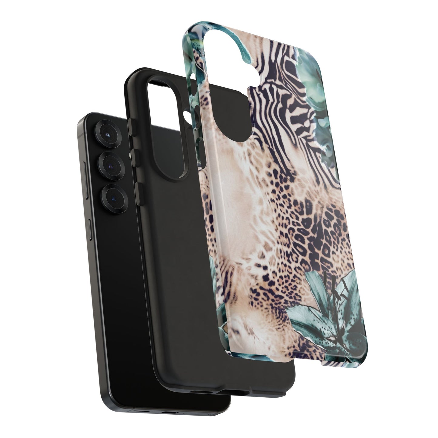 Tough Cases - Tropical Leopard & Zebra Phone Case