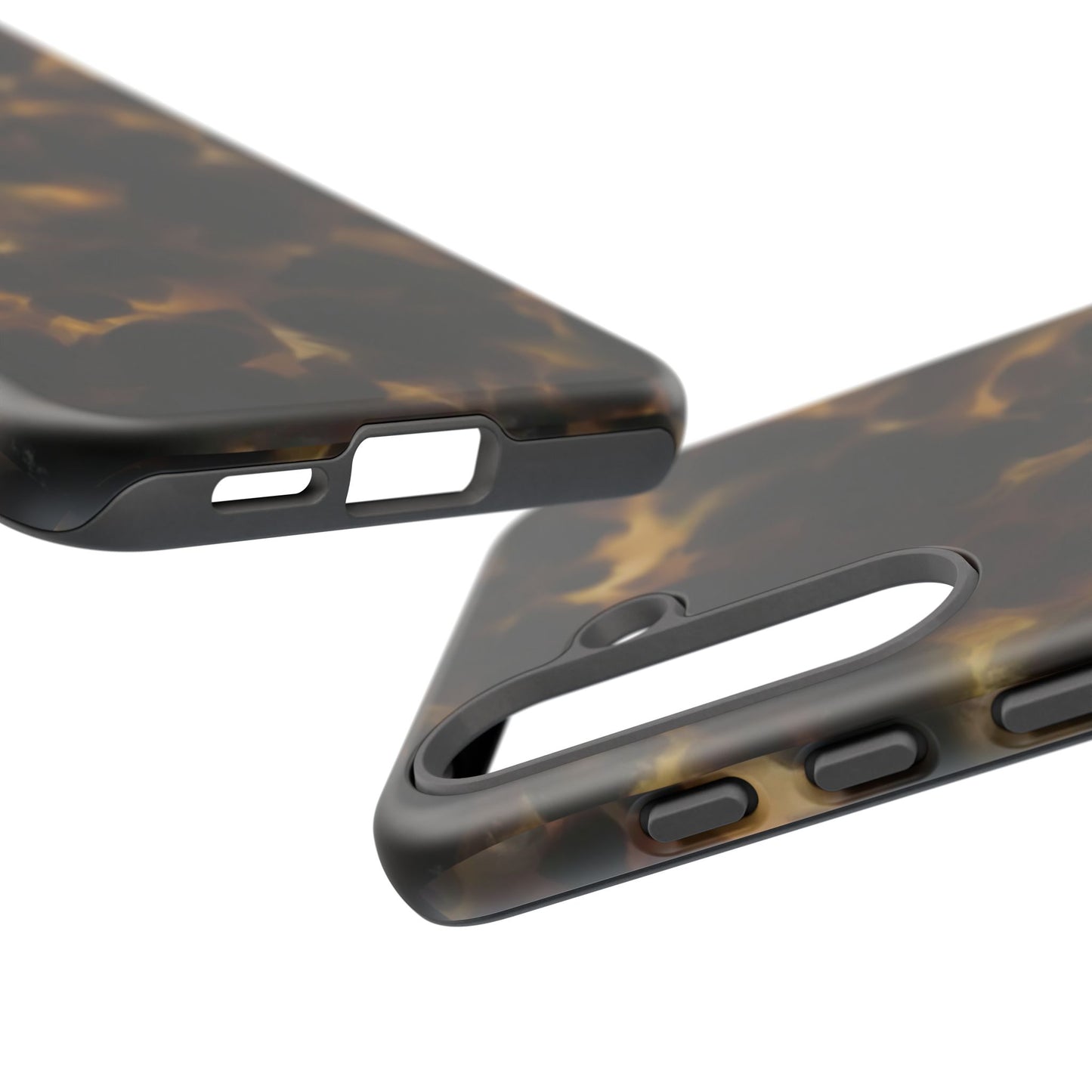 Tortoiseshell Phone Case — Protective Tough Case with Classic Brown Pattern