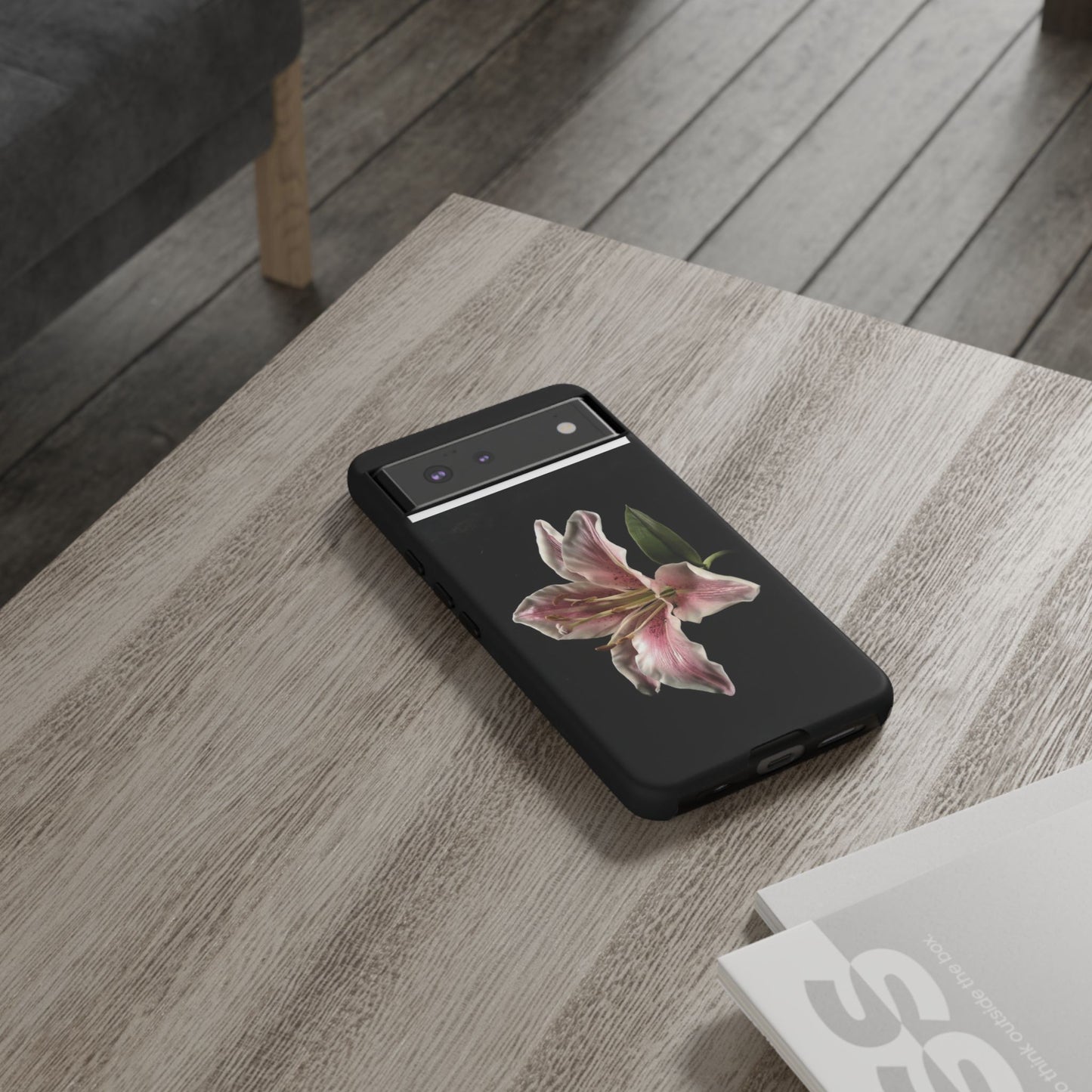Pink Lily Tough Phone Case — Slim Protective Floral iPhone Cover
