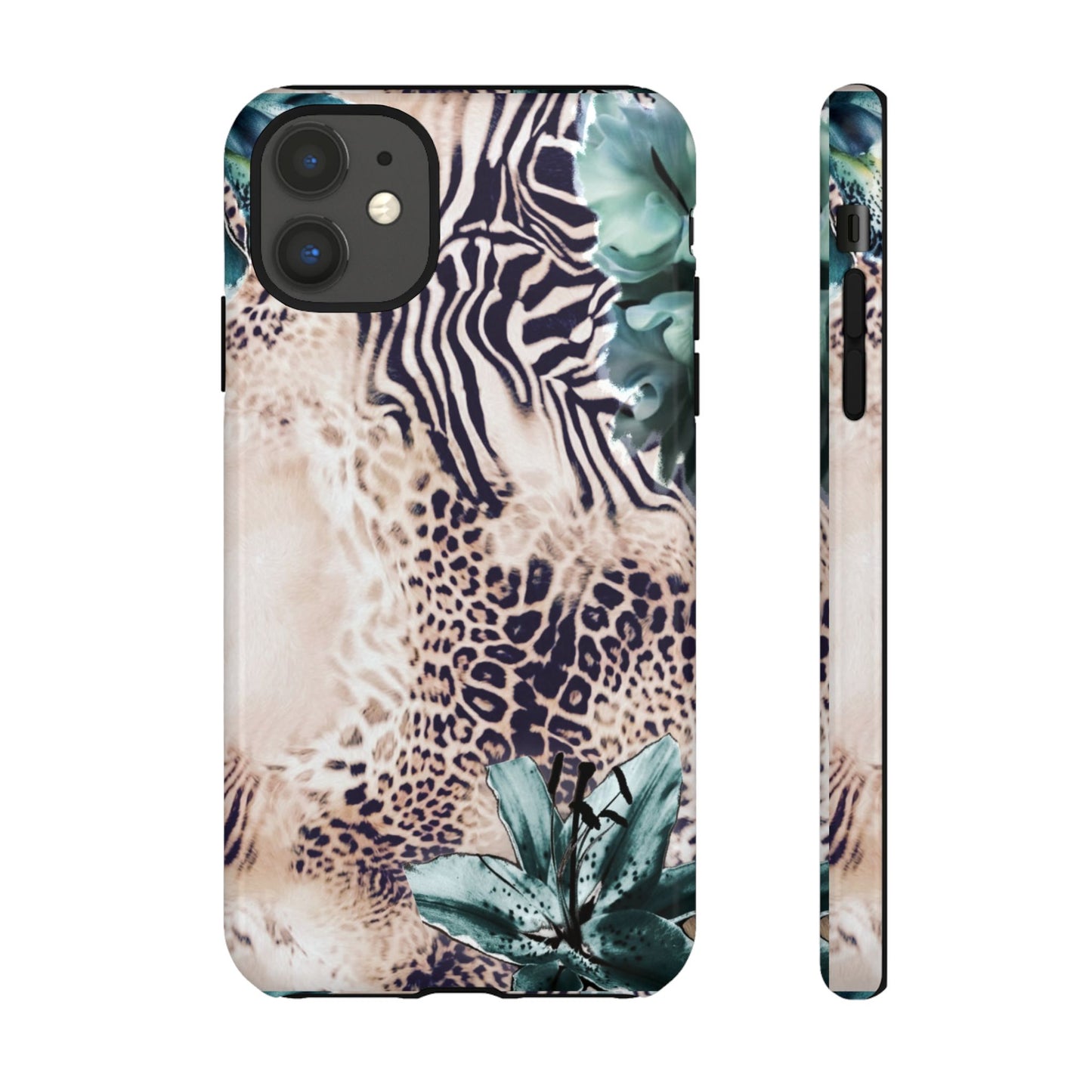 Tough Cases - Tropical Leopard & Zebra Phone Case