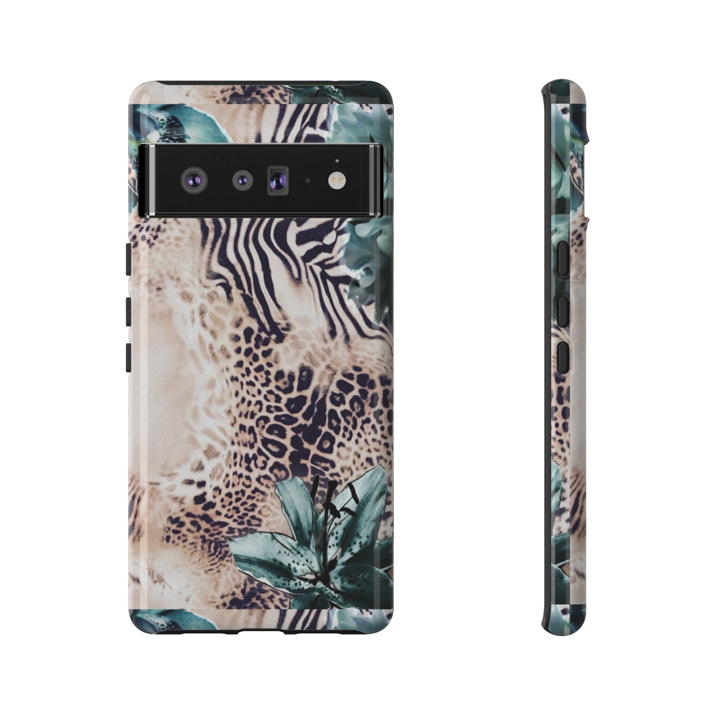 Tough Cases - Tropical Leopard & Zebra Phone Case