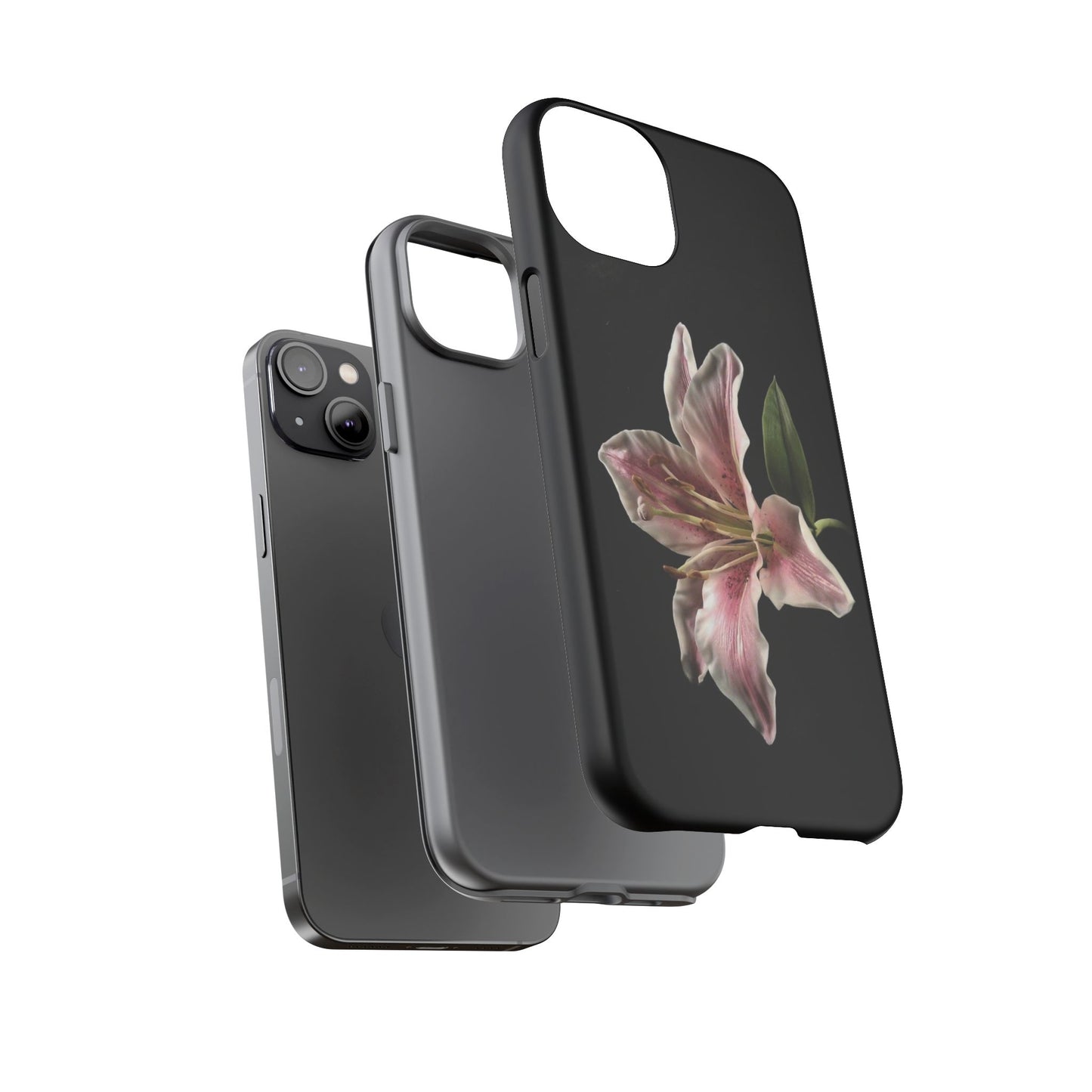 Pink Lily Tough Phone Case — Slim Protective Floral iPhone Cover