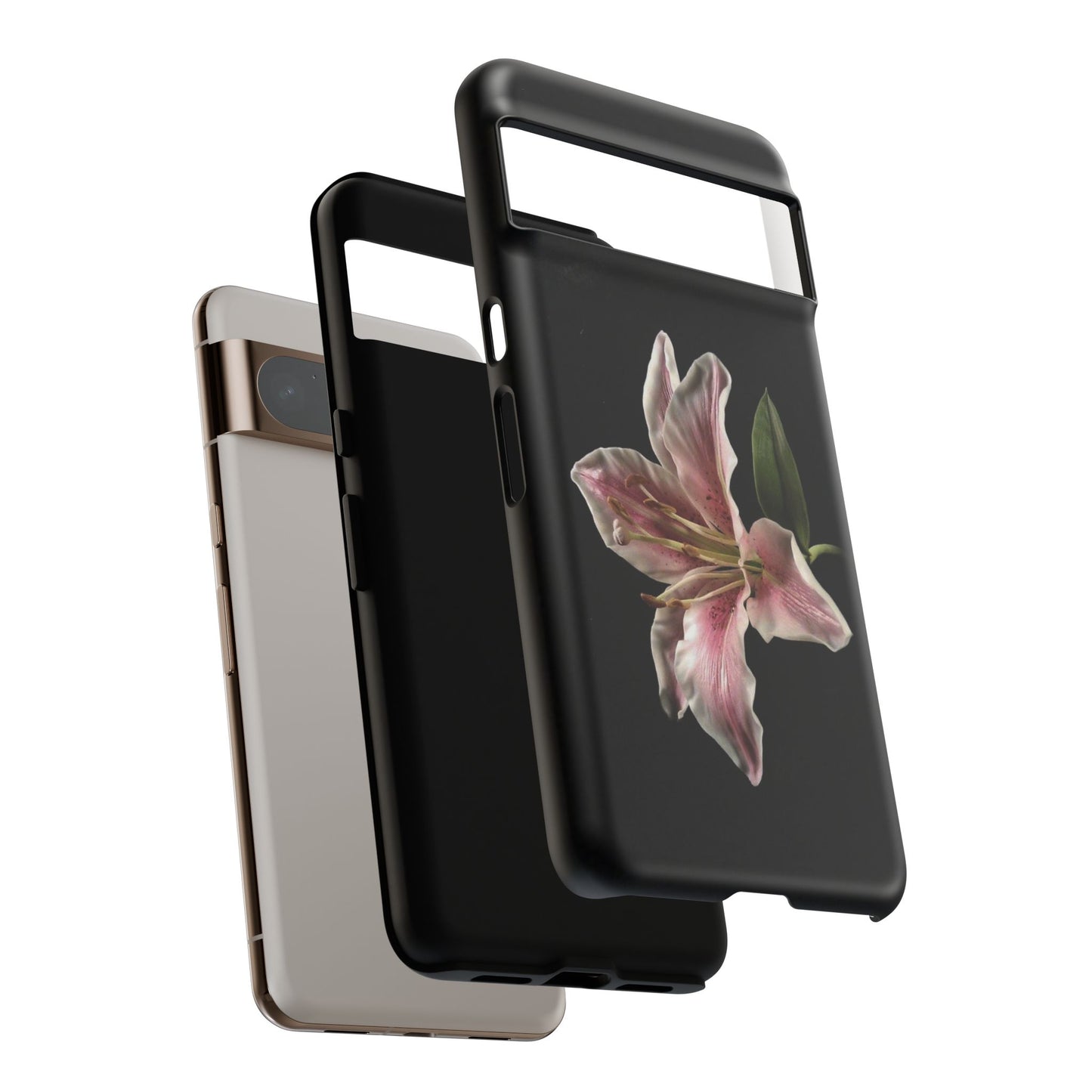 Pink Lily Tough Phone Case — Slim Protective Floral iPhone Cover