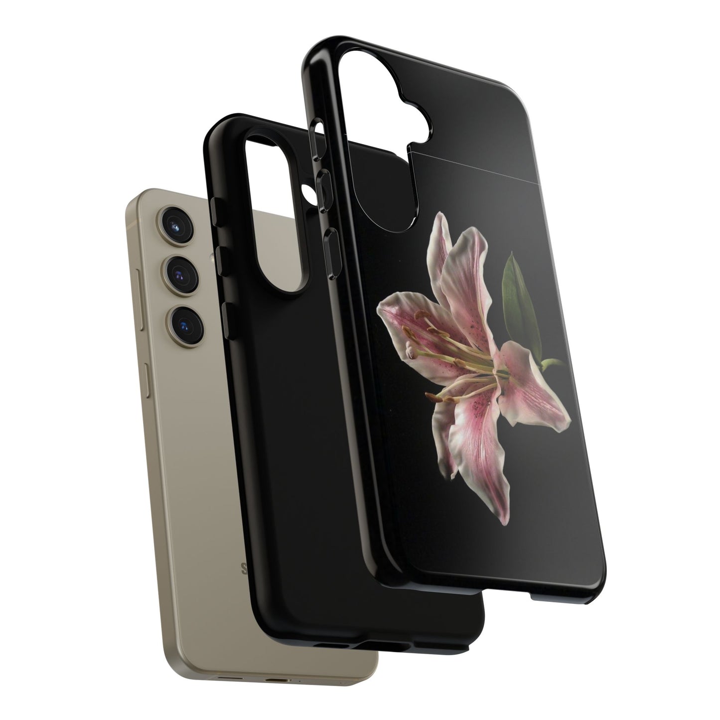Pink Lily Tough Phone Case — Slim Protective Floral iPhone Cover
