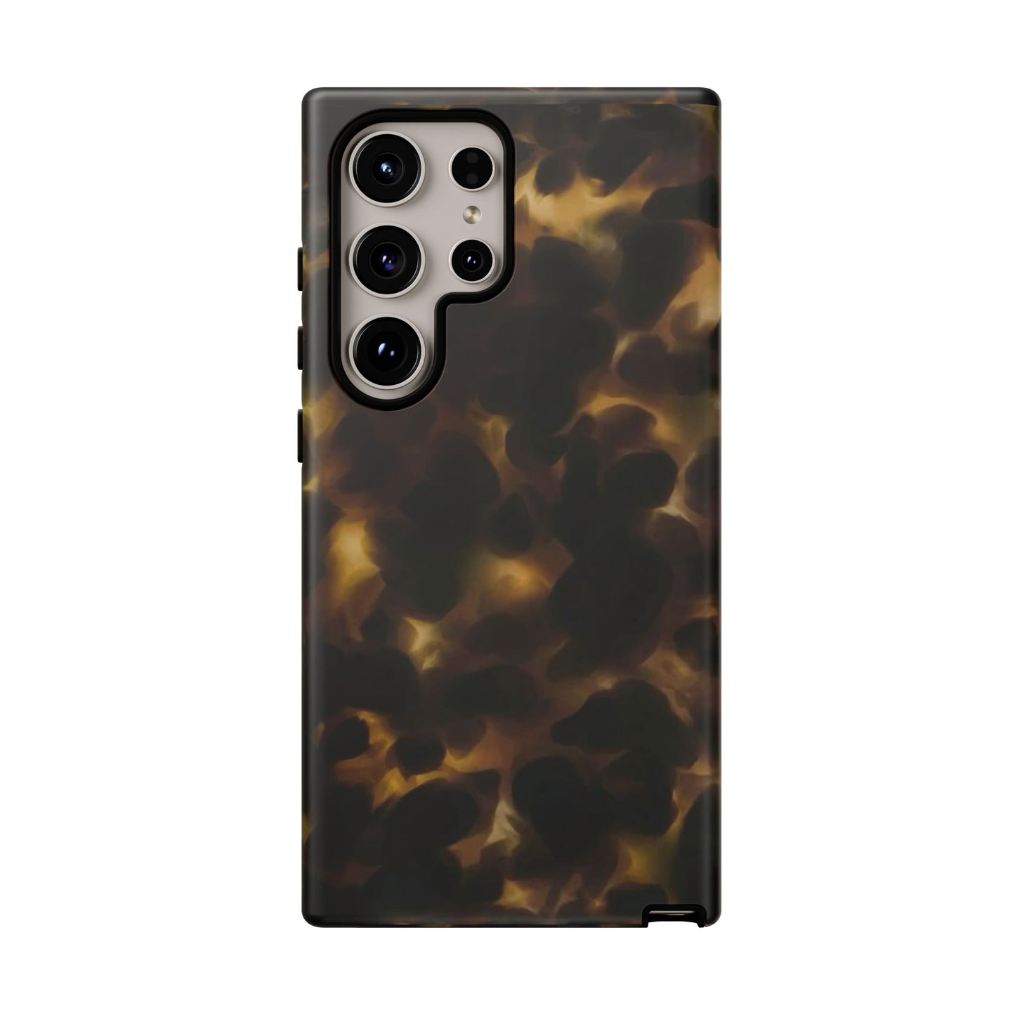 Tortoiseshell Phone Case — Protective Tough Case with Classic Brown Pattern