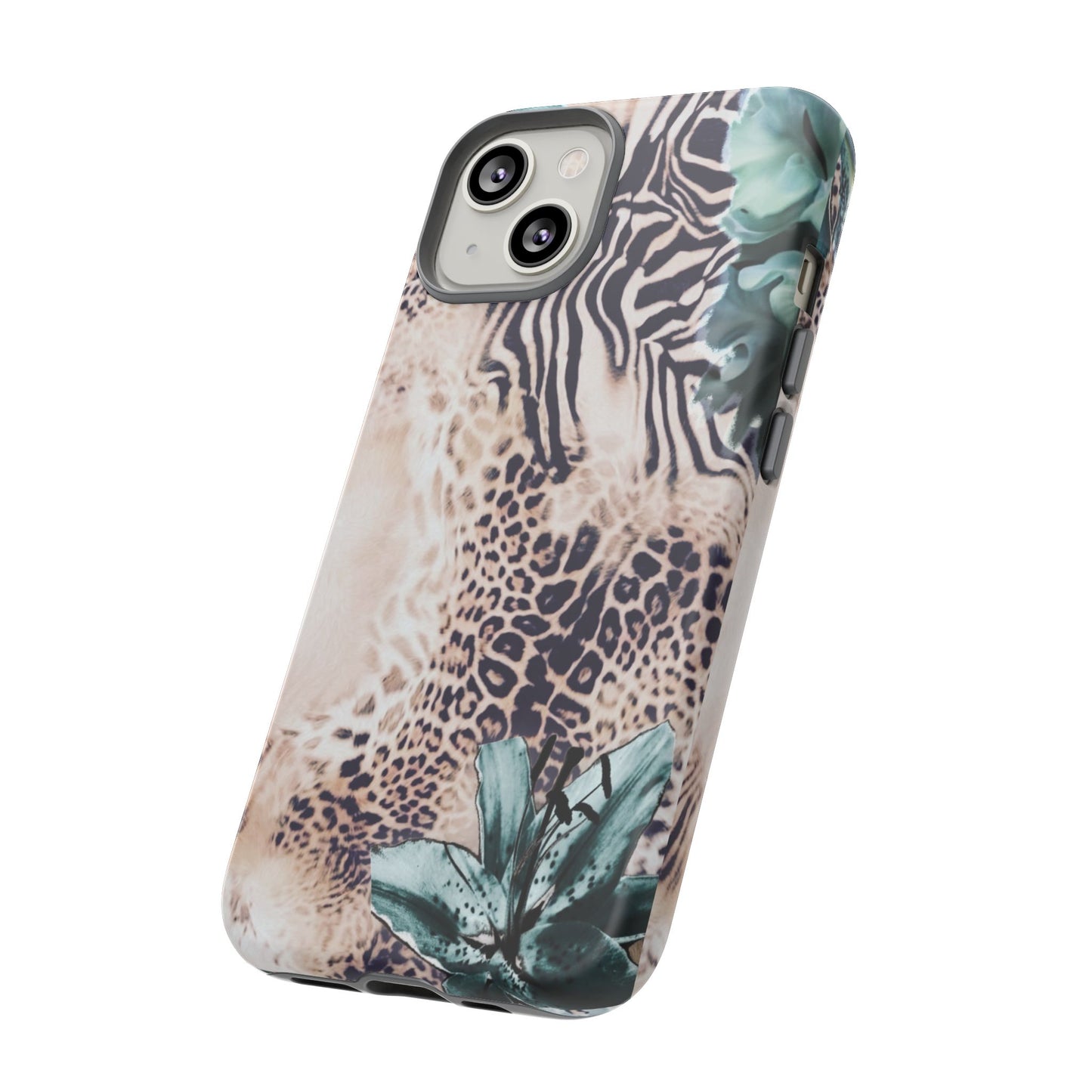 Tough Cases - Tropical Leopard & Zebra Phone Case