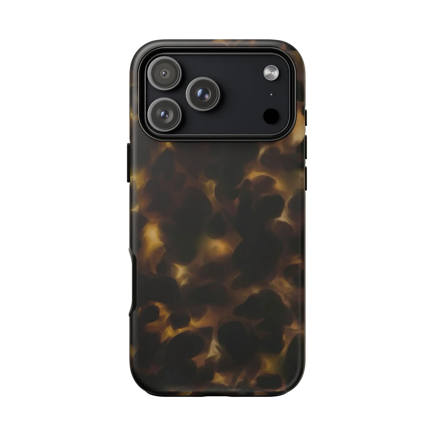 Tortoiseshell Phone Case — Protective Tough Case with Classic Brown Pattern