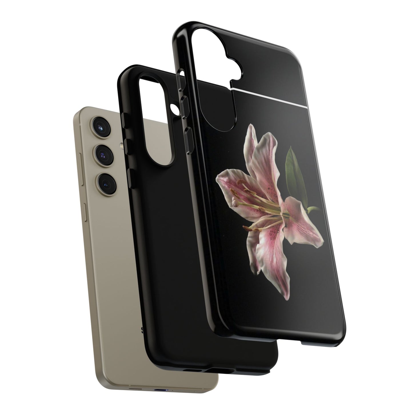Pink Lily Tough Phone Case — Slim Protective Floral iPhone Cover