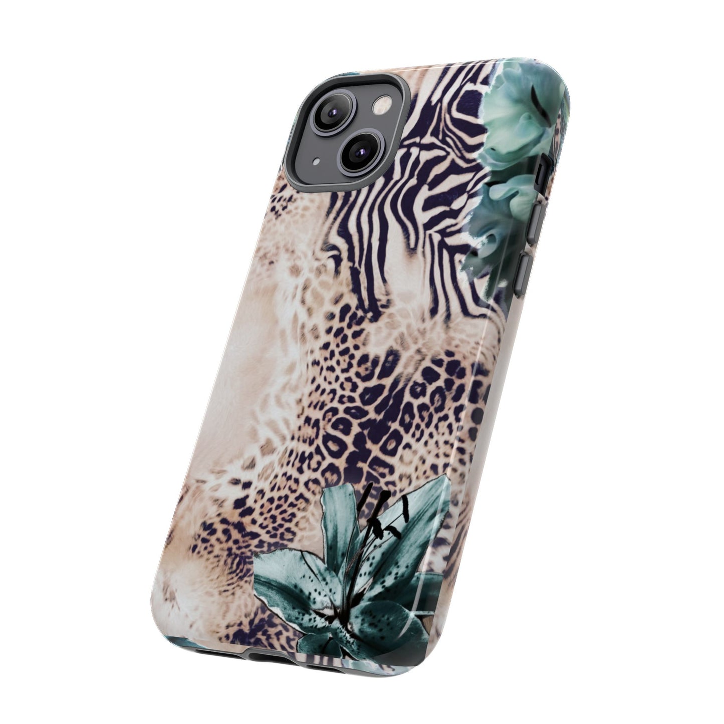 Tough Cases - Tropical Leopard & Zebra Phone Case