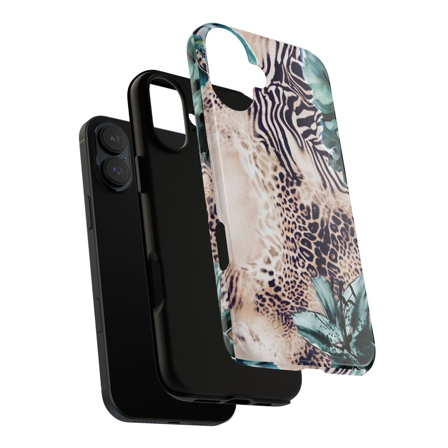 Tough Cases - Tropical Leopard & Zebra Phone Case