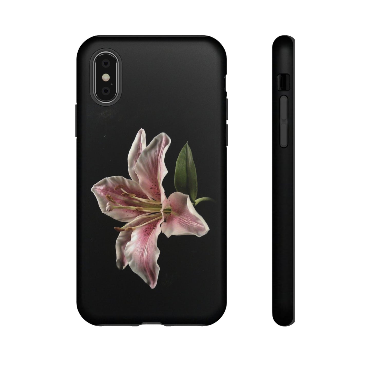Pink Lily Tough Phone Case — Slim Protective Floral iPhone Cover