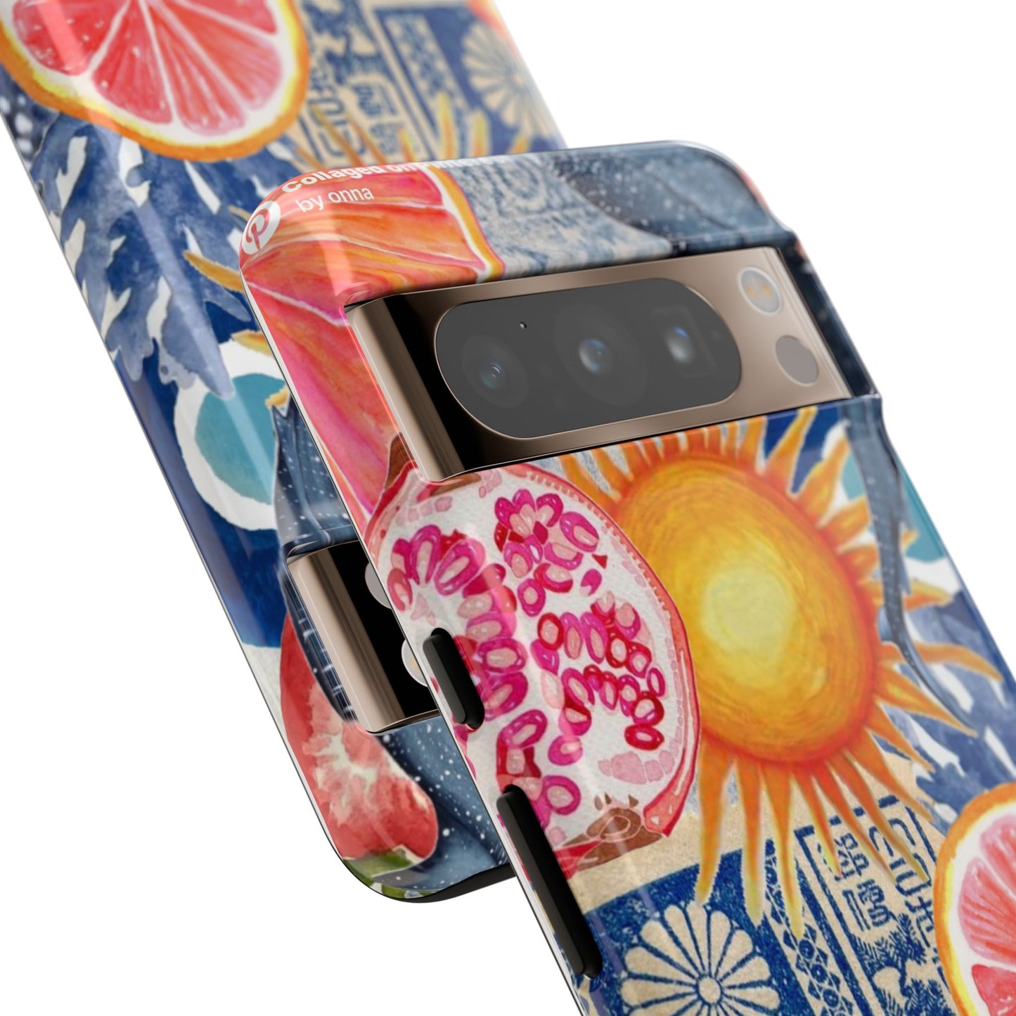 Tough Cases — Tropical Citrus Sun & Dolphin Phone Case