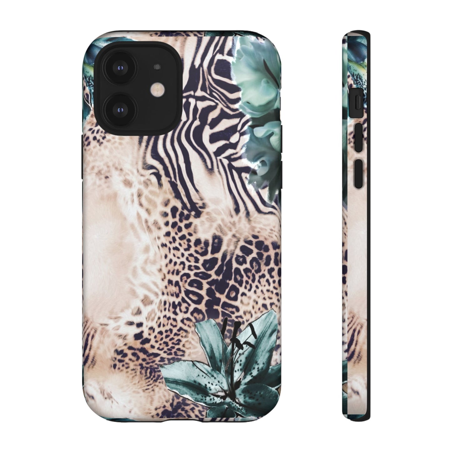 Tough Cases - Tropical Leopard & Zebra Phone Case