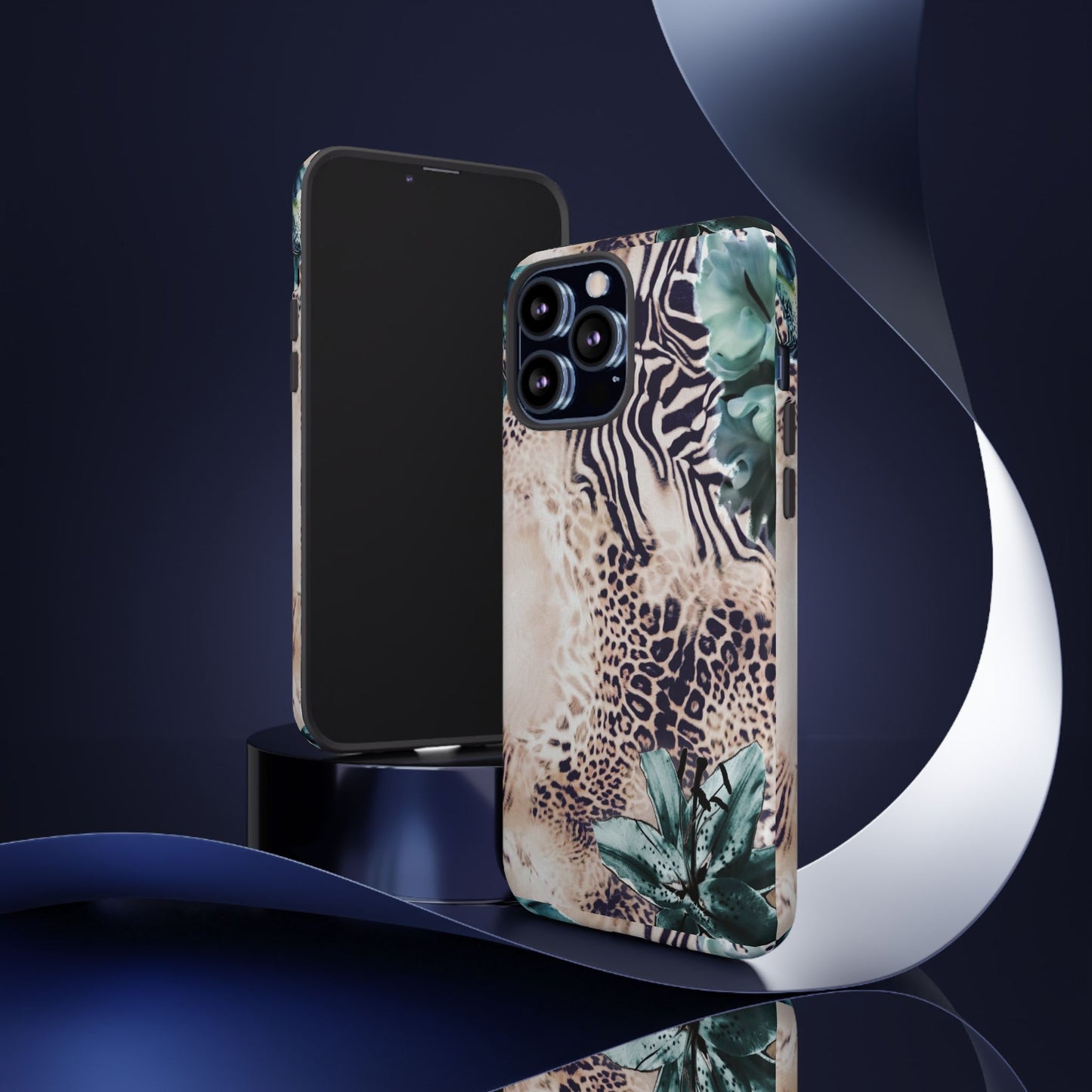 Tough Cases - Tropical Leopard & Zebra Phone Case
