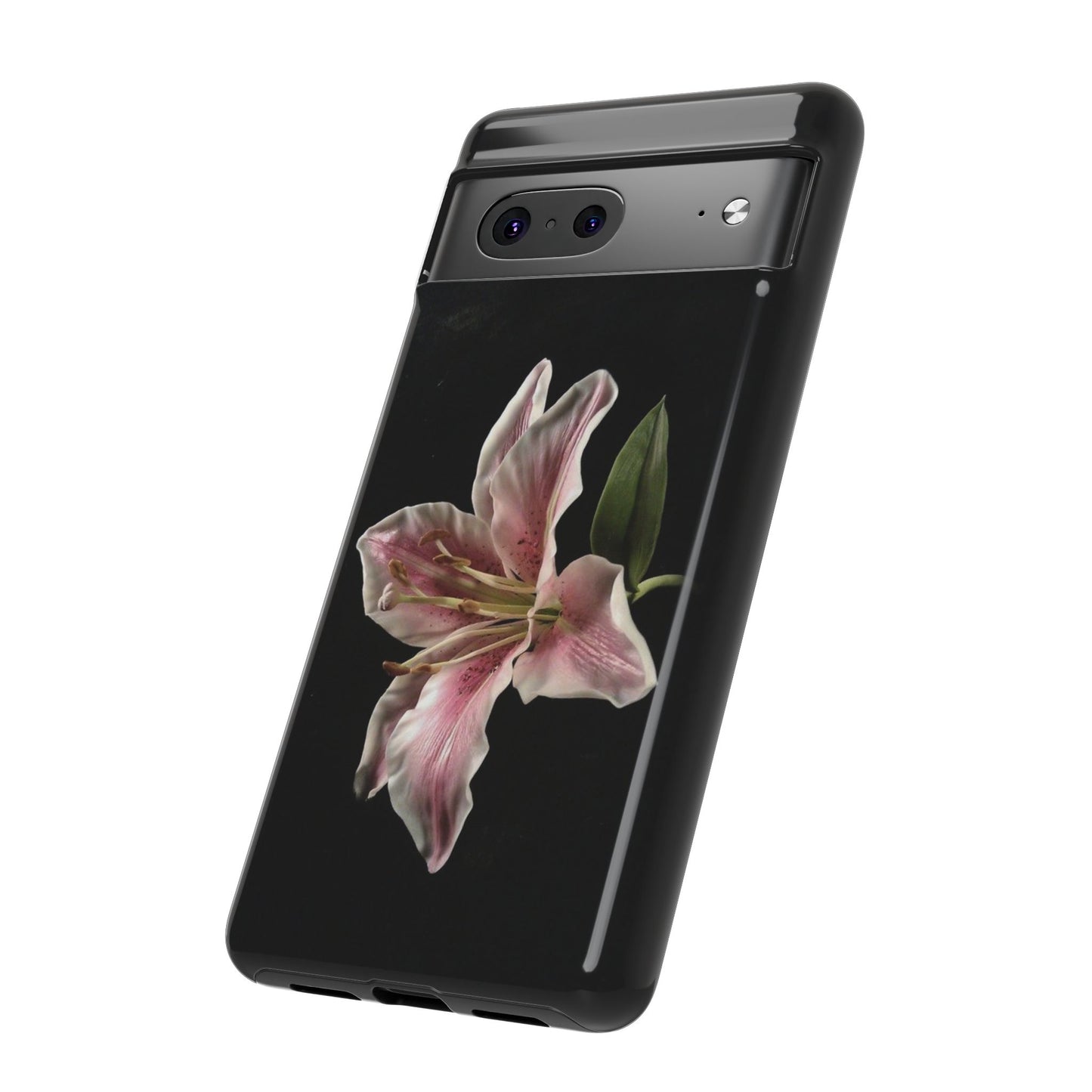 Pink Lily Tough Phone Case — Slim Protective Floral iPhone Cover