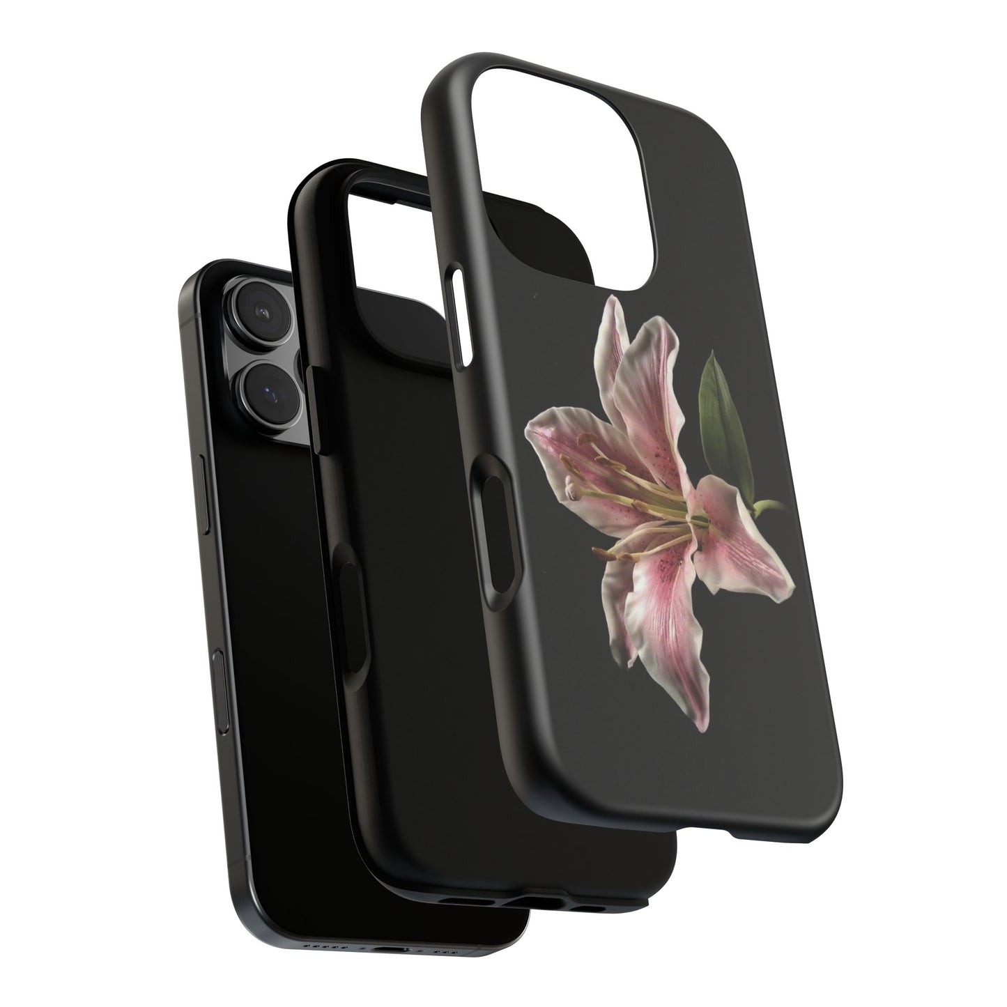 Pink Lily Tough Phone Case — Slim Protective Floral iPhone Cover