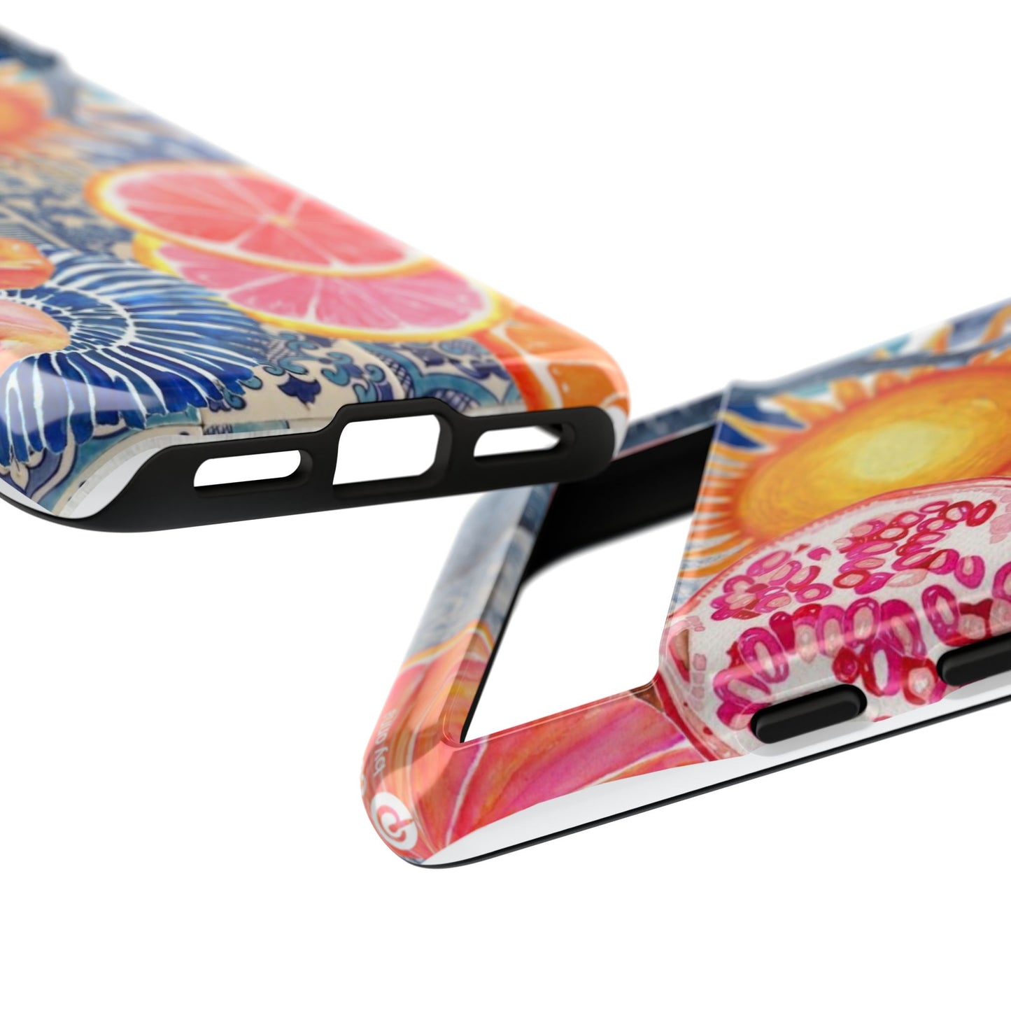 Tough Cases — Tropical Citrus Sun & Dolphin Phone Case