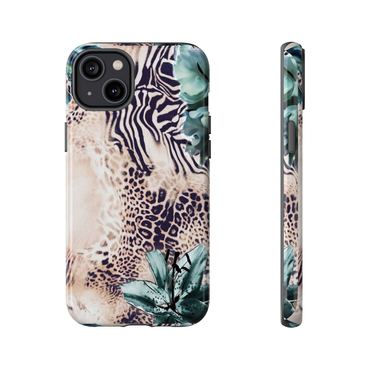 Tough Cases - Tropical Leopard & Zebra Phone Case