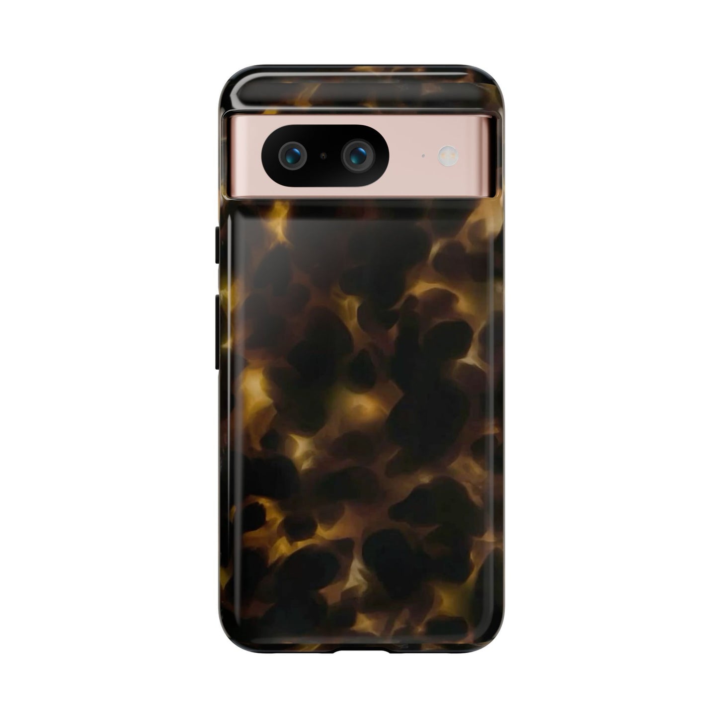 Tortoiseshell Phone Case — Protective Tough Case with Classic Brown Pattern
