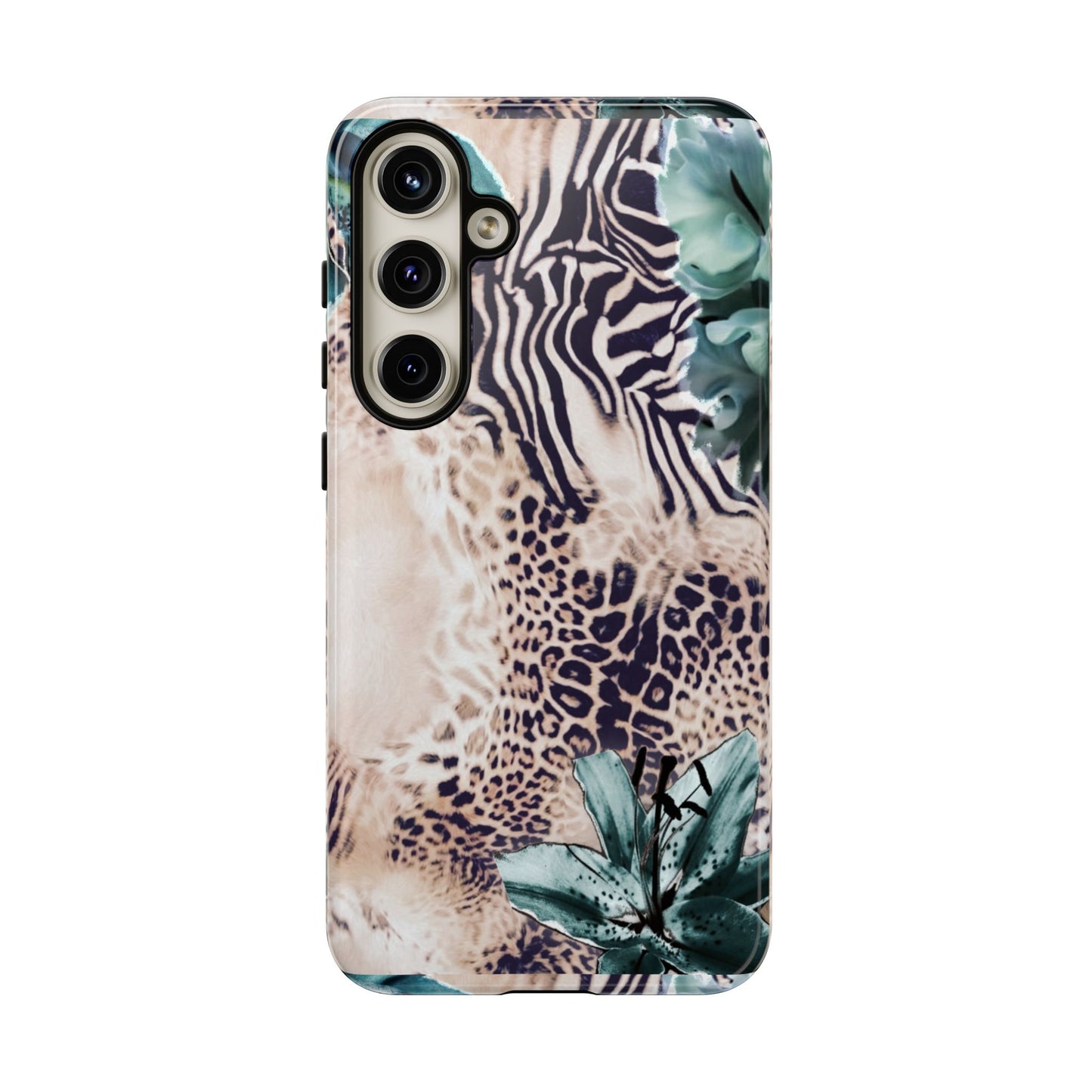 Tough Cases - Tropical Leopard & Zebra Phone Case