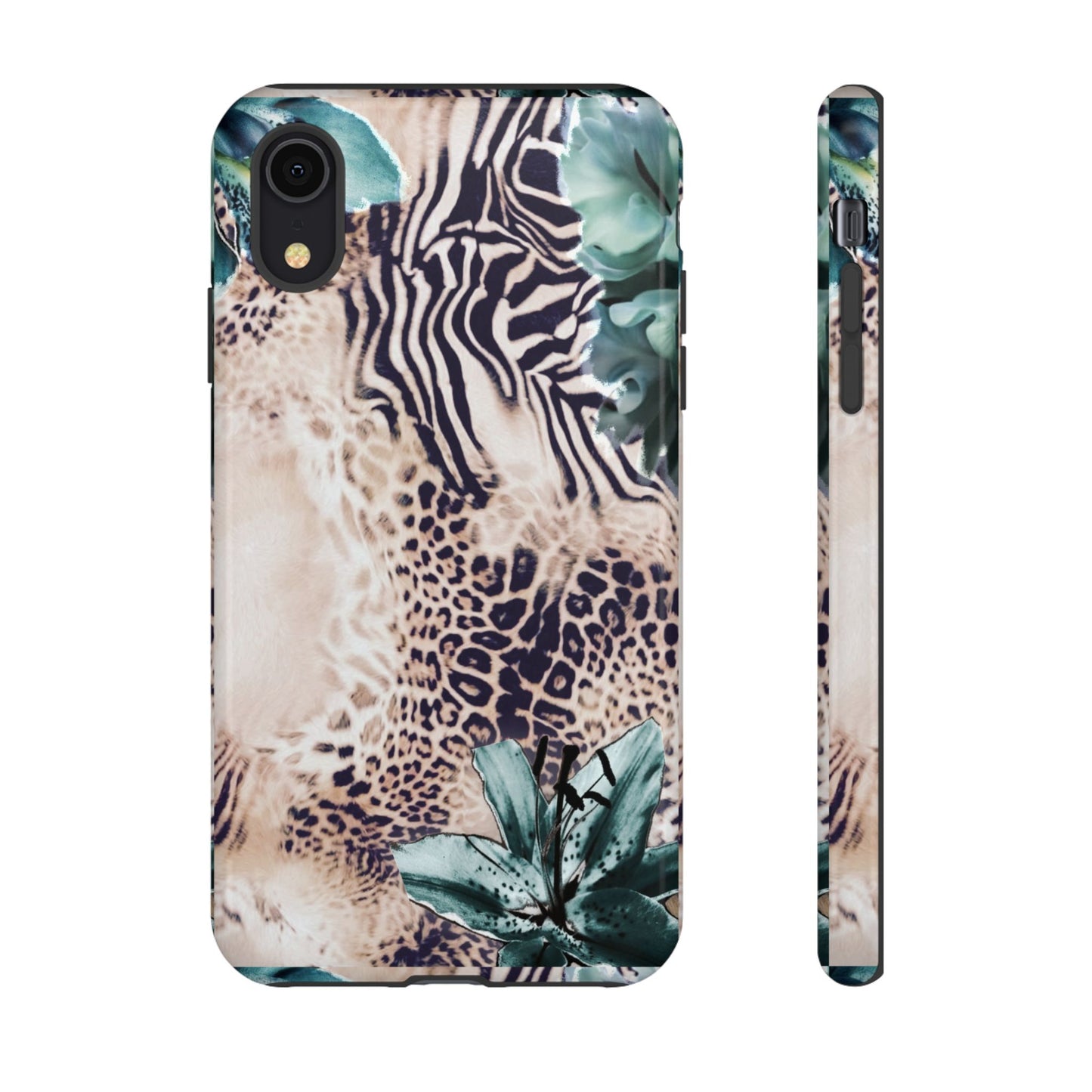 Tough Cases - Tropical Leopard & Zebra Phone Case
