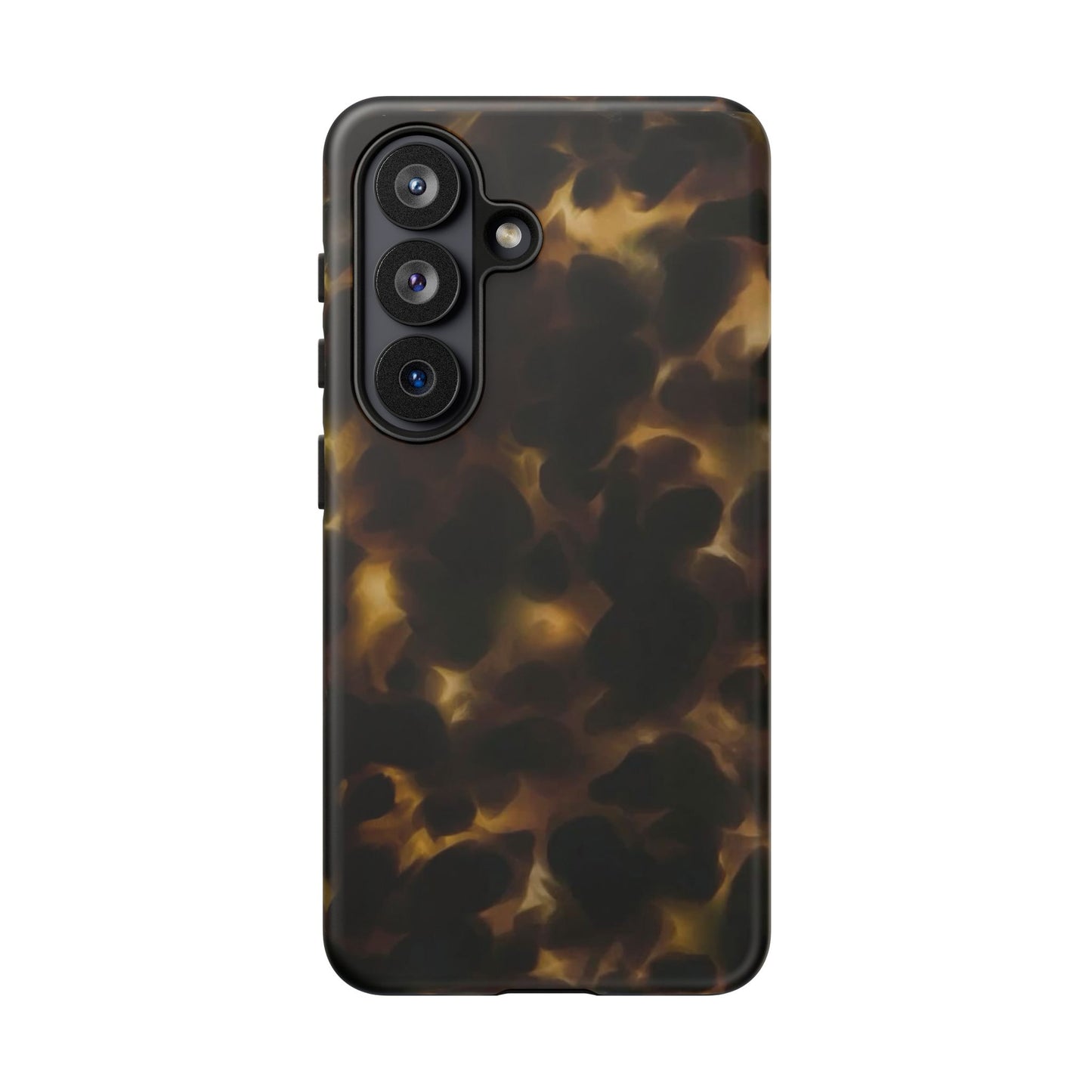 Tortoiseshell Phone Case — Protective Tough Case with Classic Brown Pattern