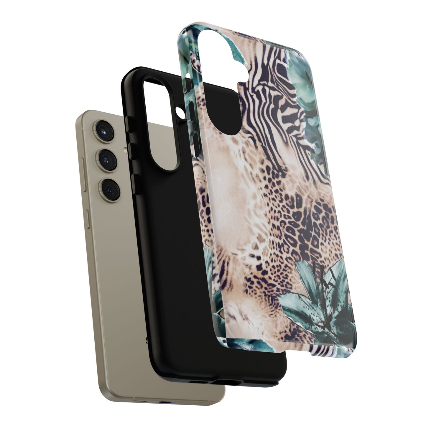 Tough Cases - Tropical Leopard & Zebra Phone Case