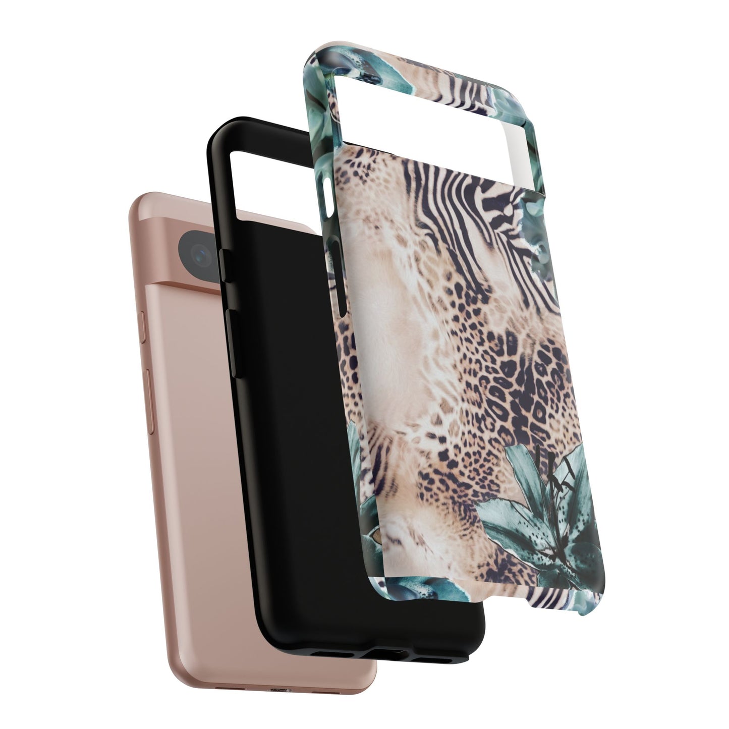 Tough Cases - Tropical Leopard & Zebra Phone Case