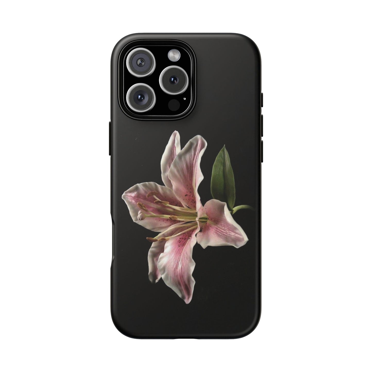 Pink Lily Tough Phone Case — Slim Protective Floral iPhone Cover