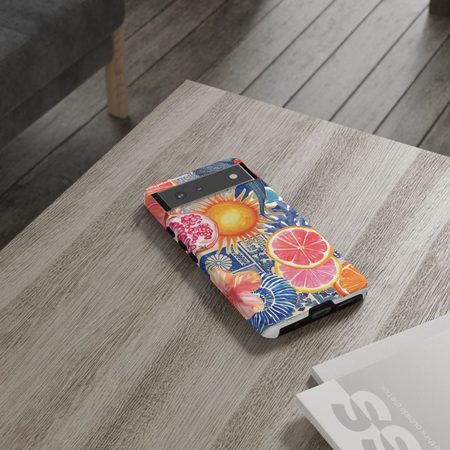 Tough Cases — Tropical Citrus Sun & Dolphin Phone Case