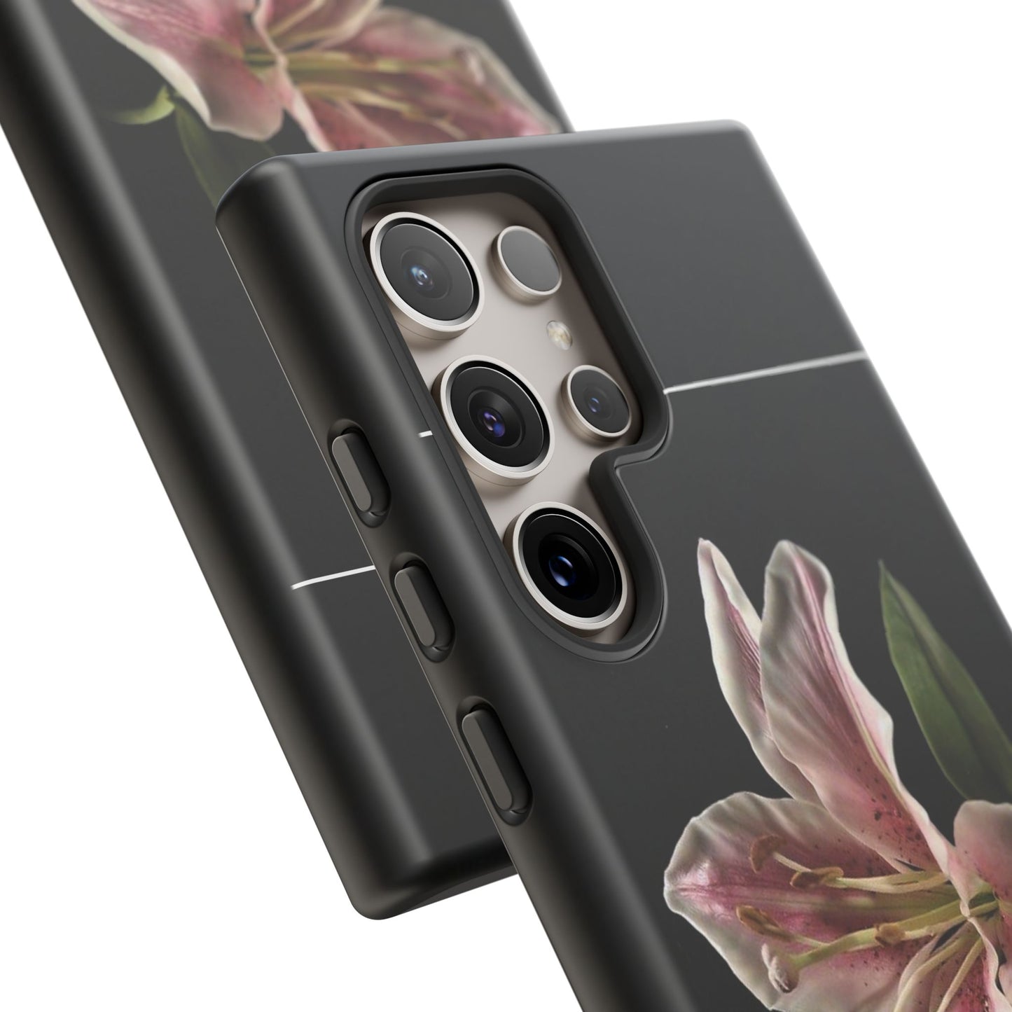 Pink Lily Tough Phone Case — Slim Protective Floral iPhone Cover