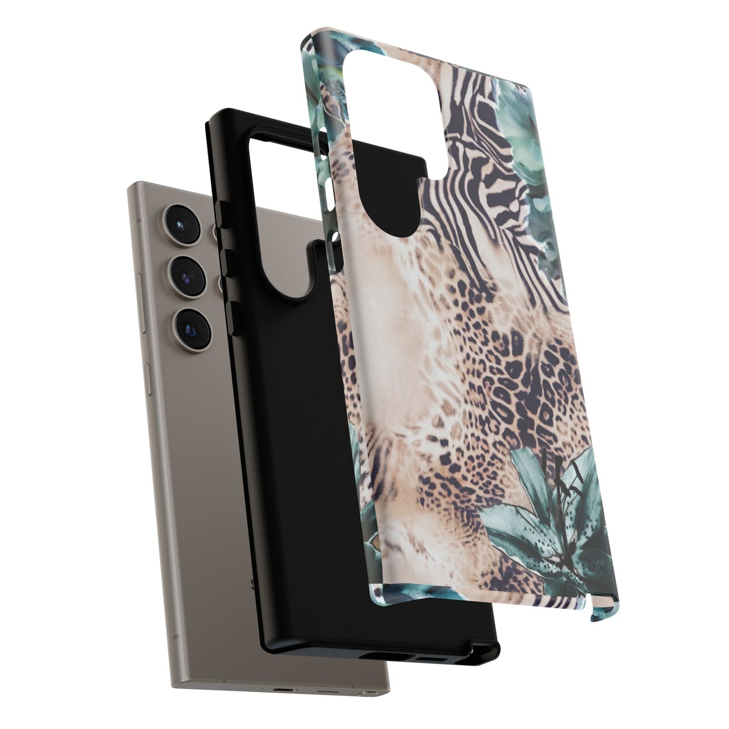 Tough Cases - Tropical Leopard & Zebra Phone Case