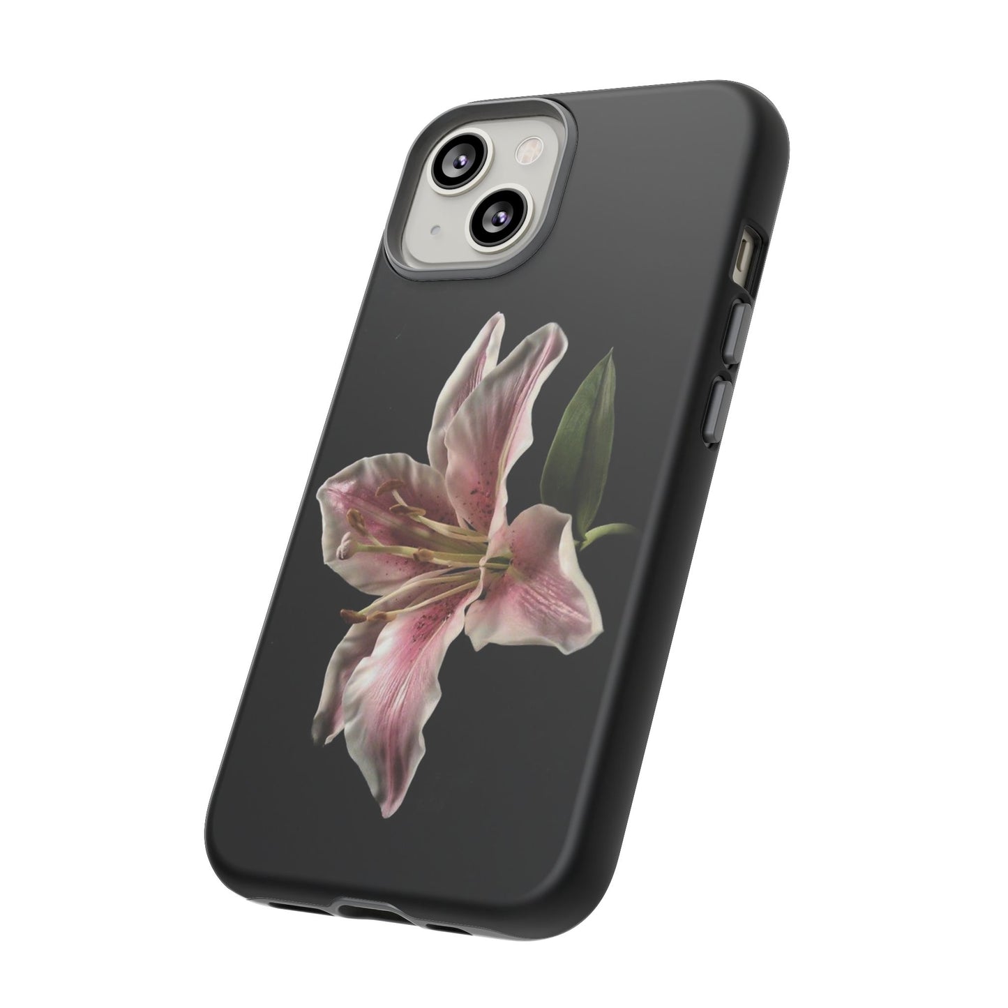 Pink Lily Tough Phone Case — Slim Protective Floral iPhone Cover
