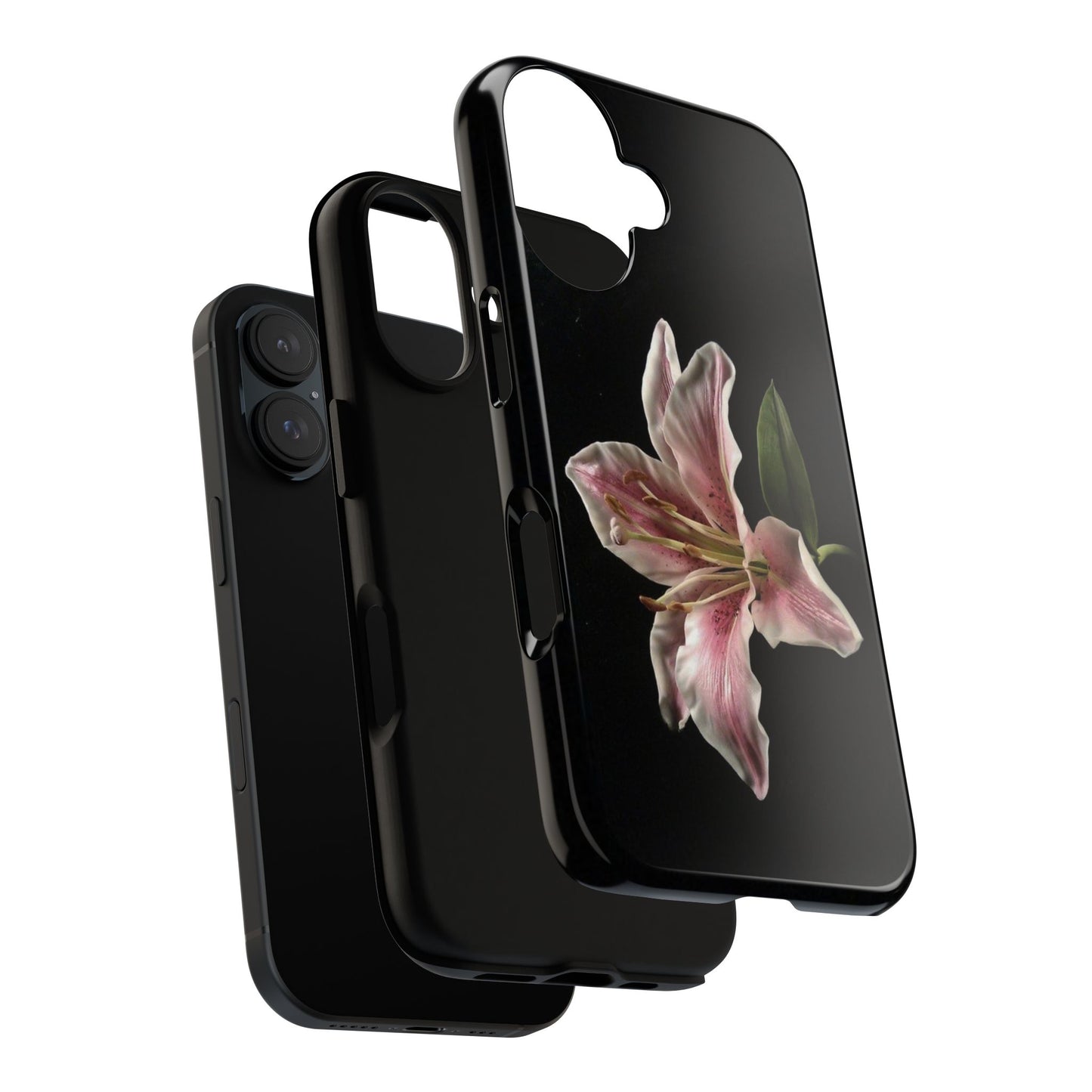 Pink Lily Tough Phone Case — Slim Protective Floral iPhone Cover
