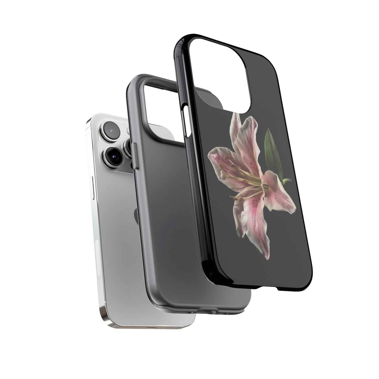 Pink Lily Tough Phone Case — Slim Protective Floral iPhone Cover