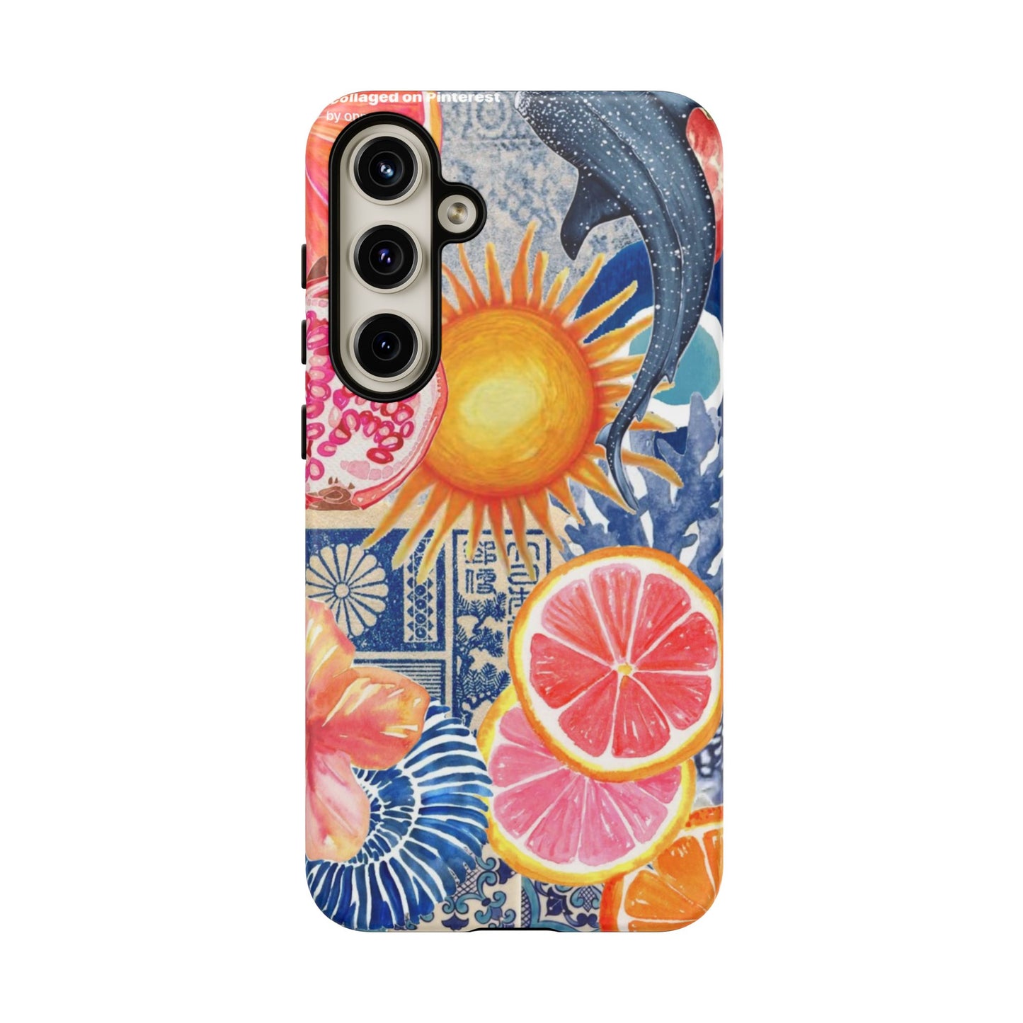 Tough Cases — Tropical Citrus Sun & Dolphin Phone Case