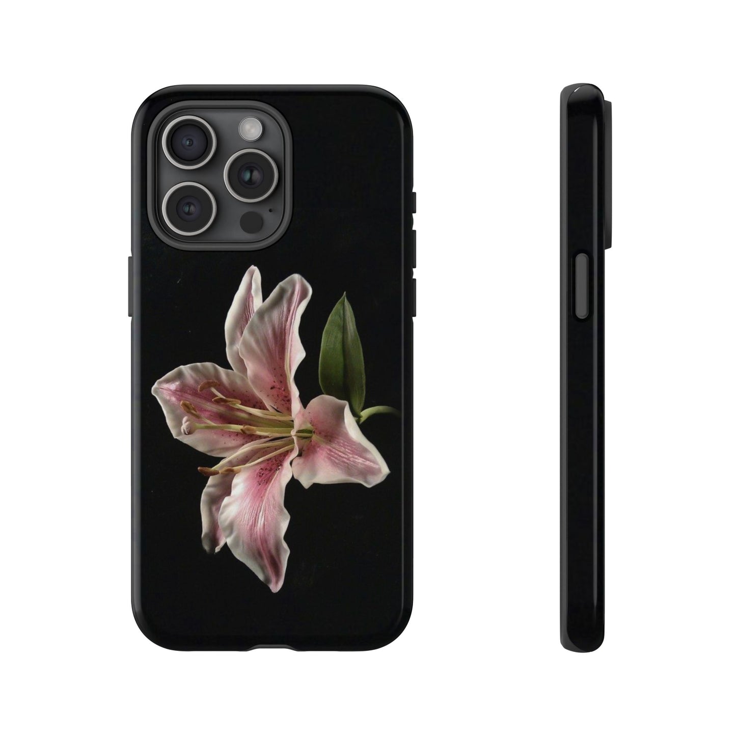Pink Lily Tough Phone Case — Slim Protective Floral iPhone Cover