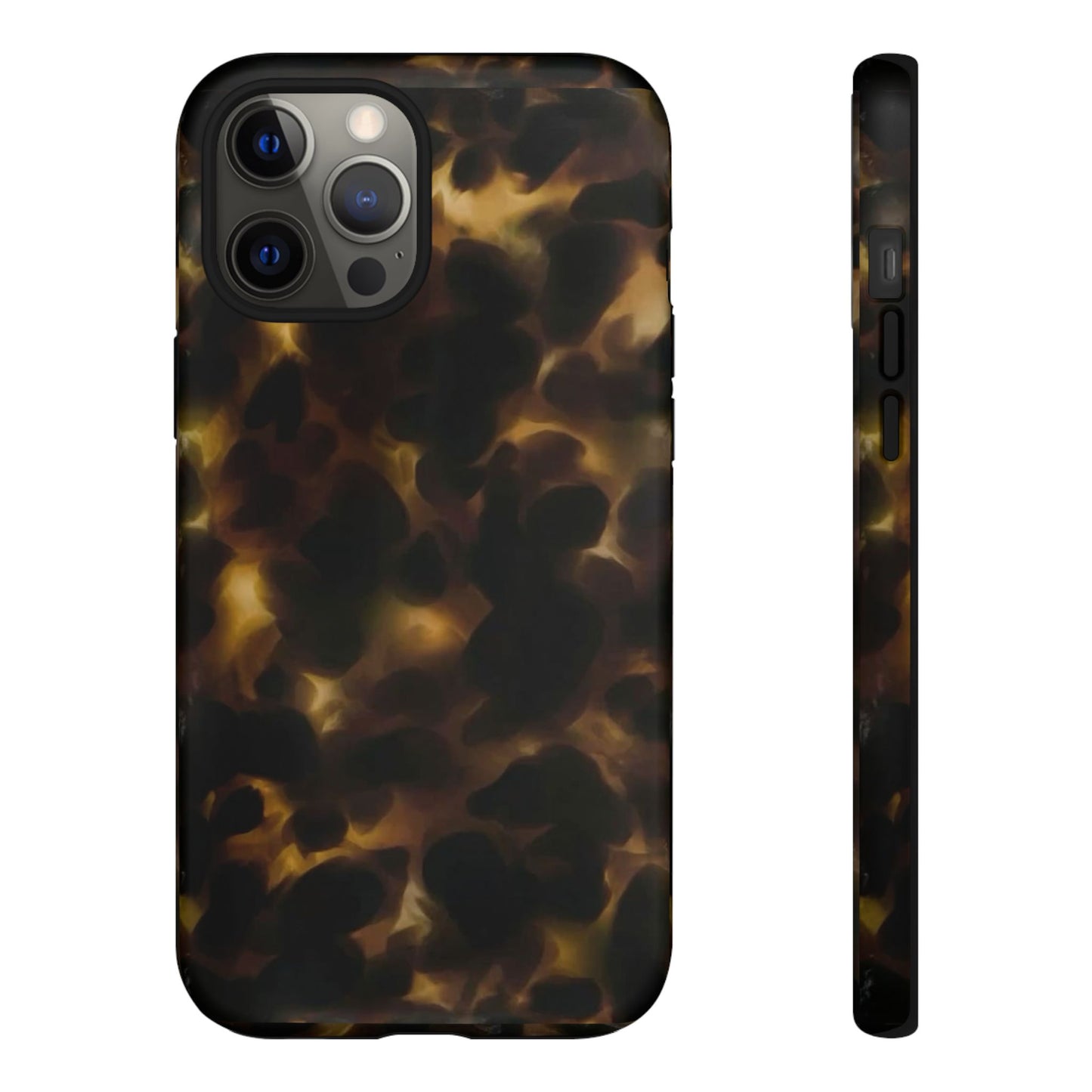Tortoiseshell Phone Case — Protective Tough Case with Classic Brown Pattern