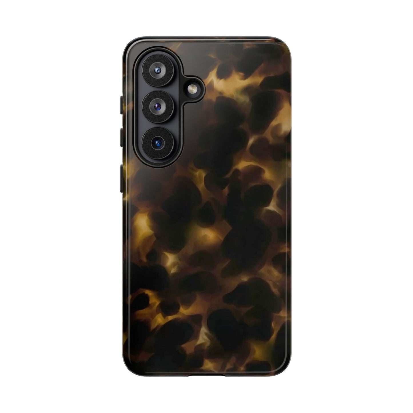 Tortoiseshell Phone Case — Protective Tough Case with Classic Brown Pattern