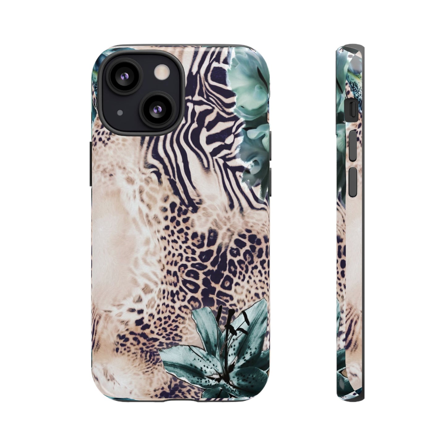 Tough Cases - Tropical Leopard & Zebra Phone Case