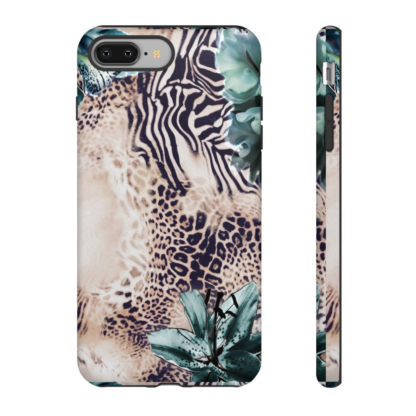 Tough Cases - Tropical Leopard & Zebra Phone Case