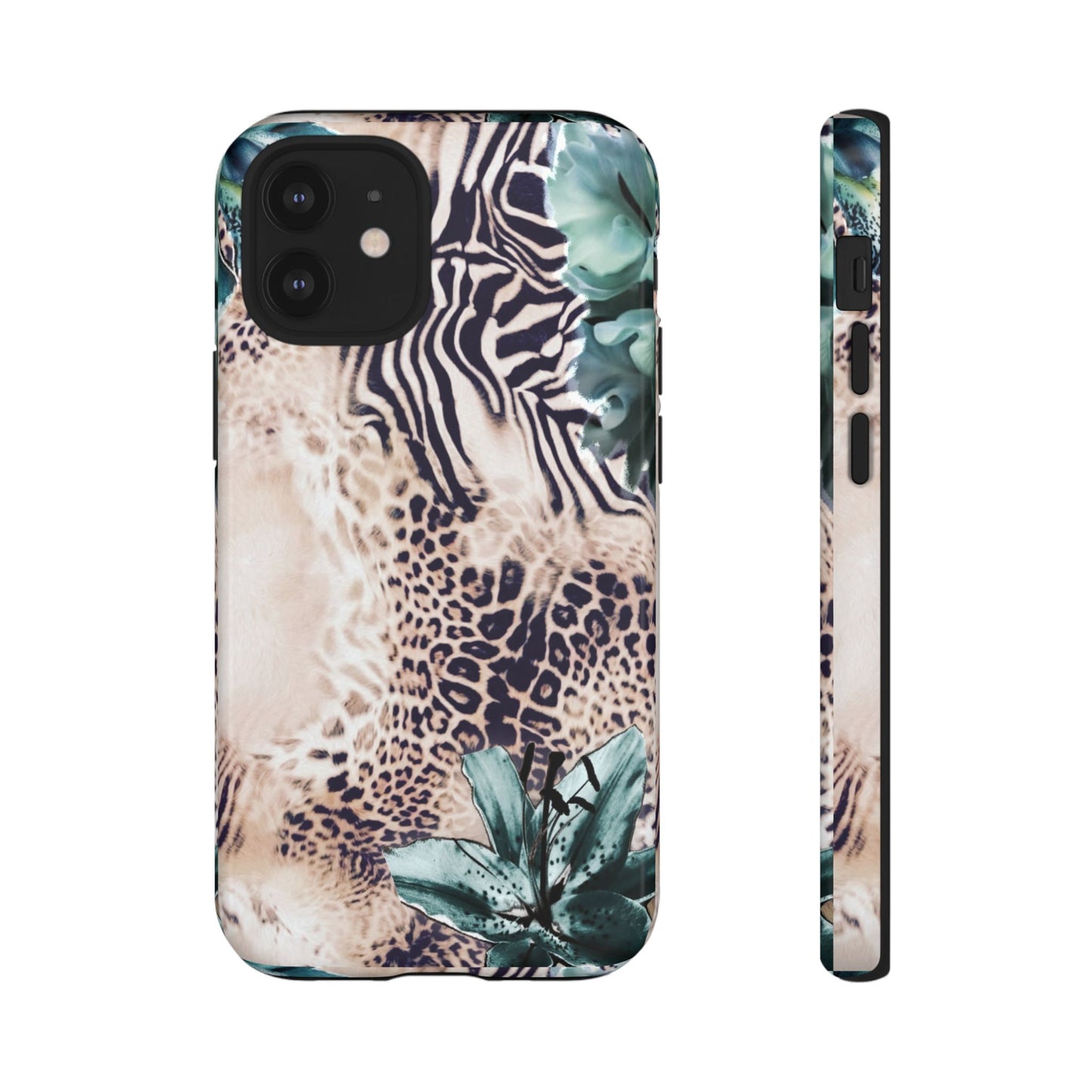 Tough Cases - Tropical Leopard & Zebra Phone Case