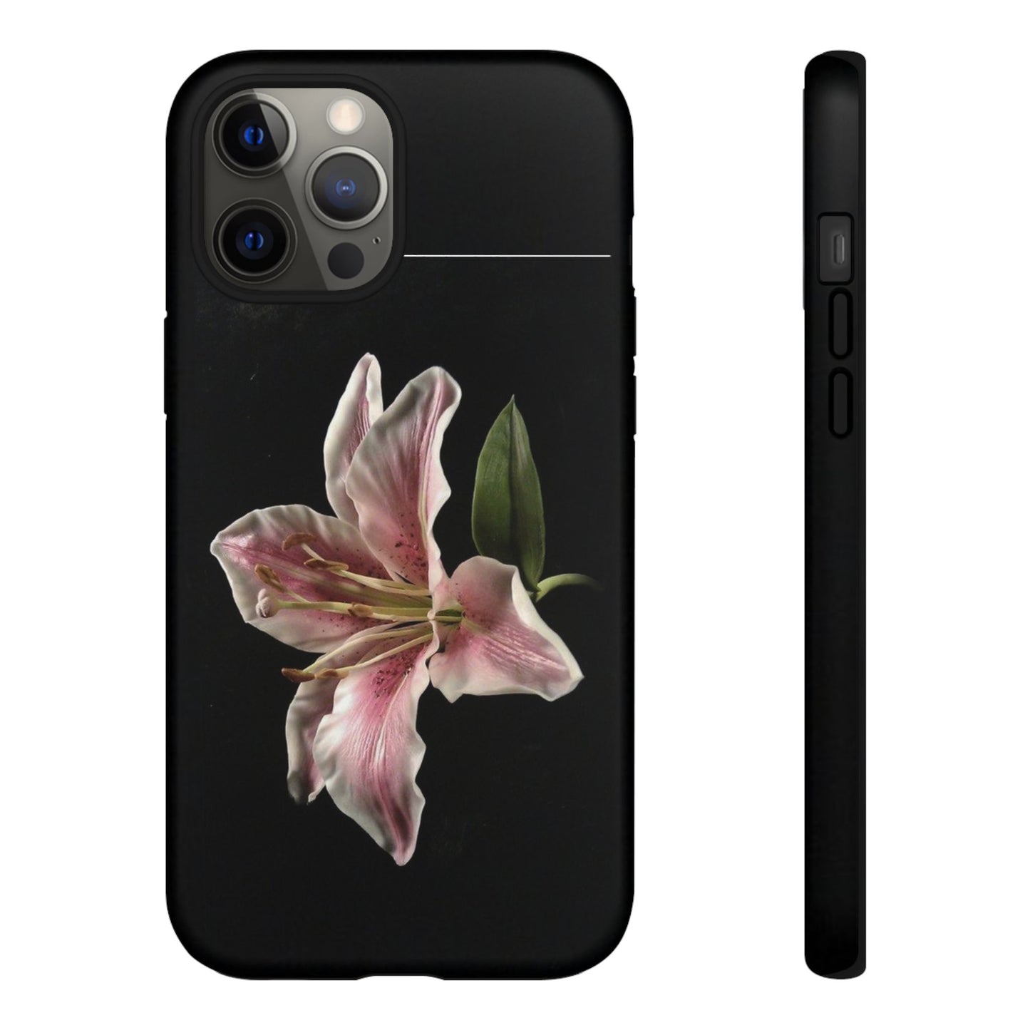 Pink Lily Tough Phone Case — Slim Protective Floral iPhone Cover