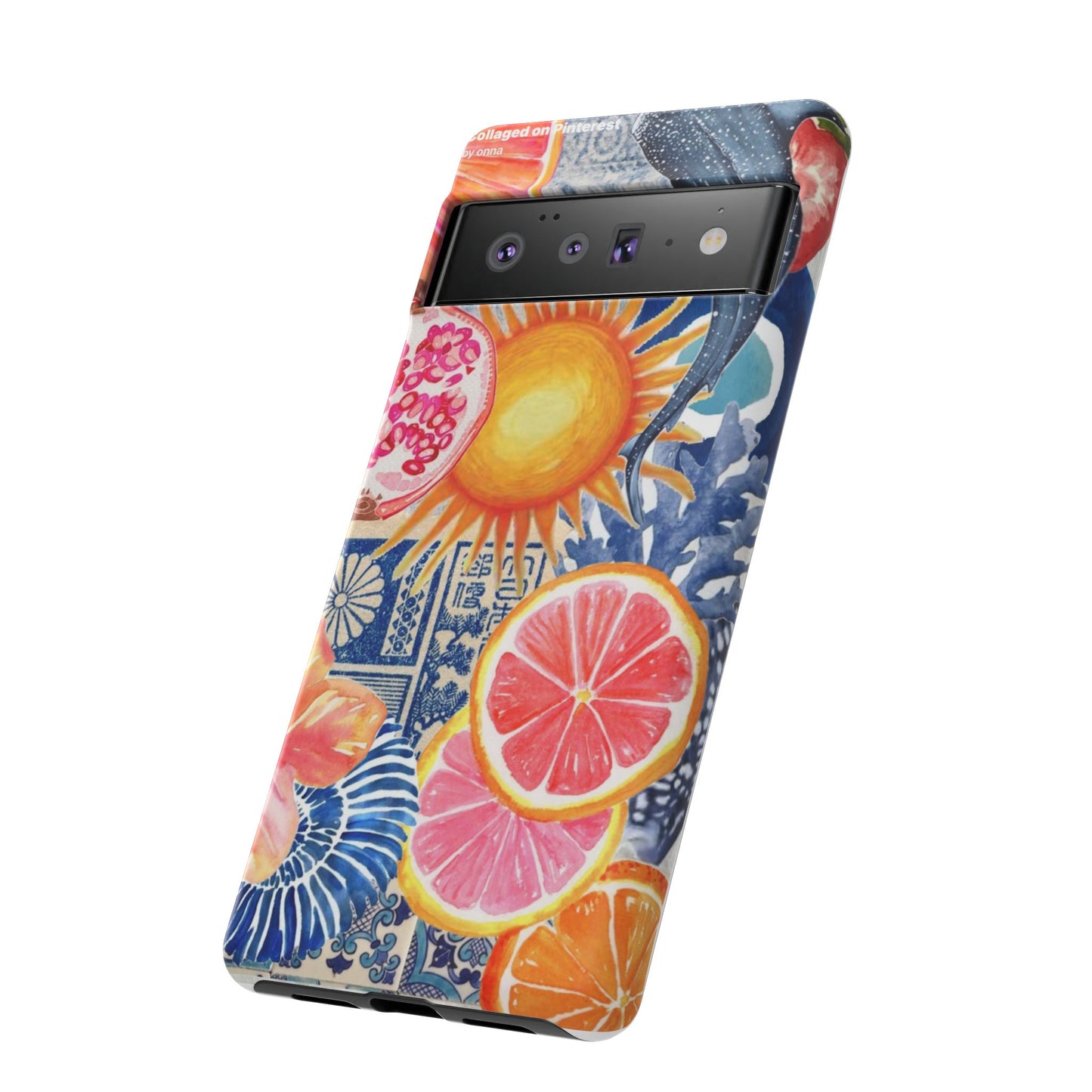Tough Cases — Tropical Citrus Sun & Dolphin Phone Case