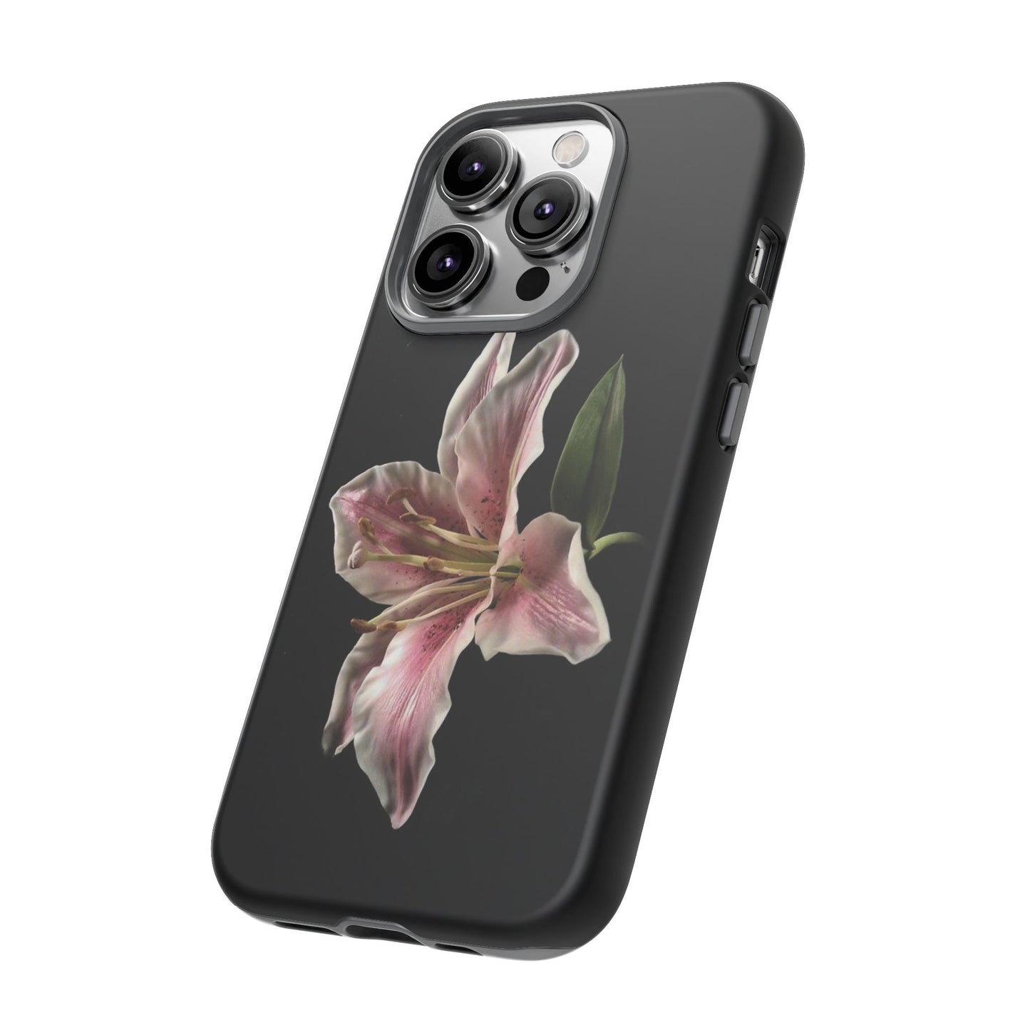 Pink Lily Tough Phone Case — Slim Protective Floral iPhone Cover