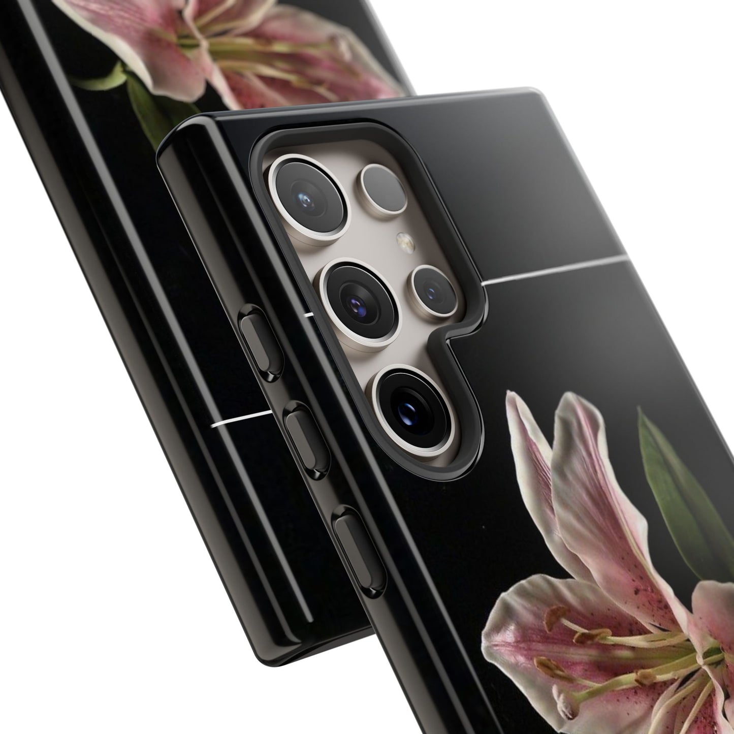 Pink Lily Tough Phone Case — Slim Protective Floral iPhone Cover