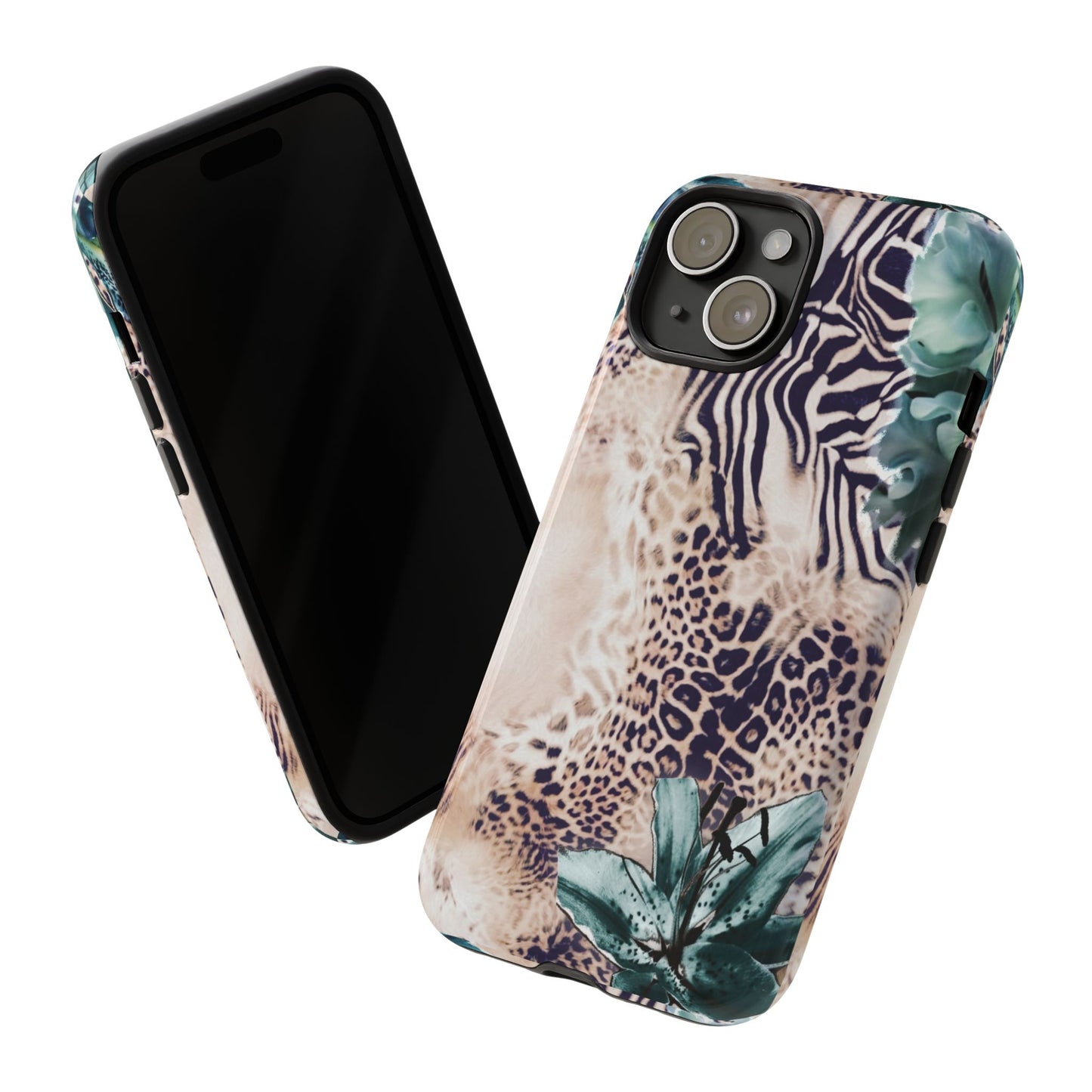 Tough Cases - Tropical Leopard & Zebra Phone Case