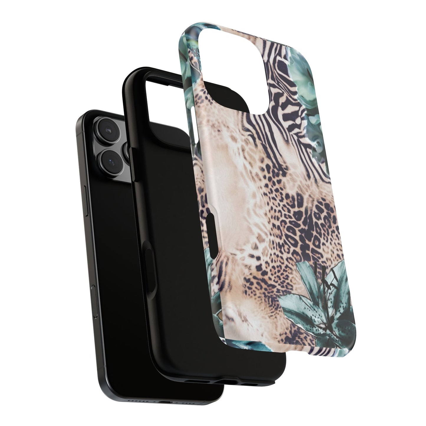 Tough Cases - Tropical Leopard & Zebra Phone Case