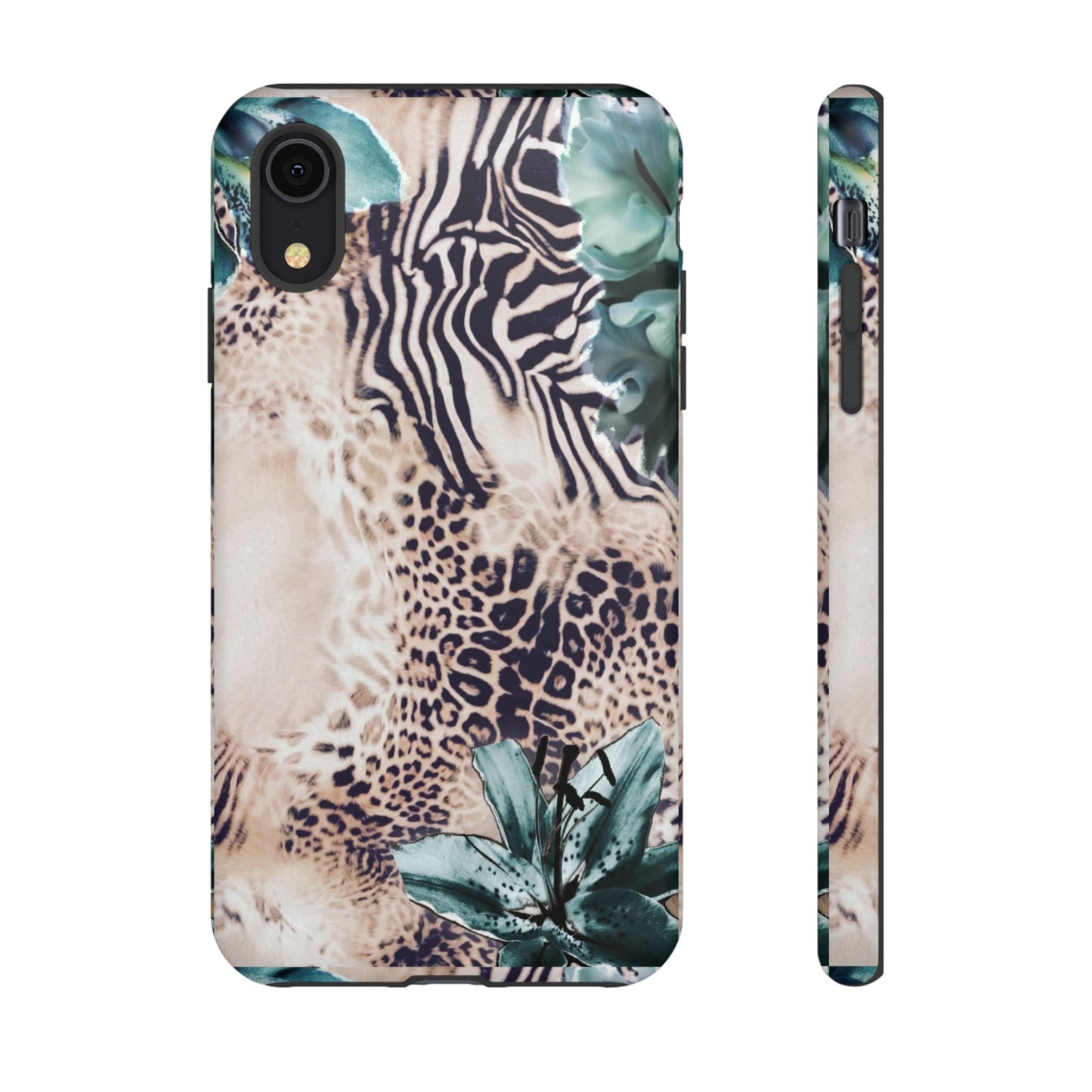 Tough Cases - Tropical Leopard & Zebra Phone Case
